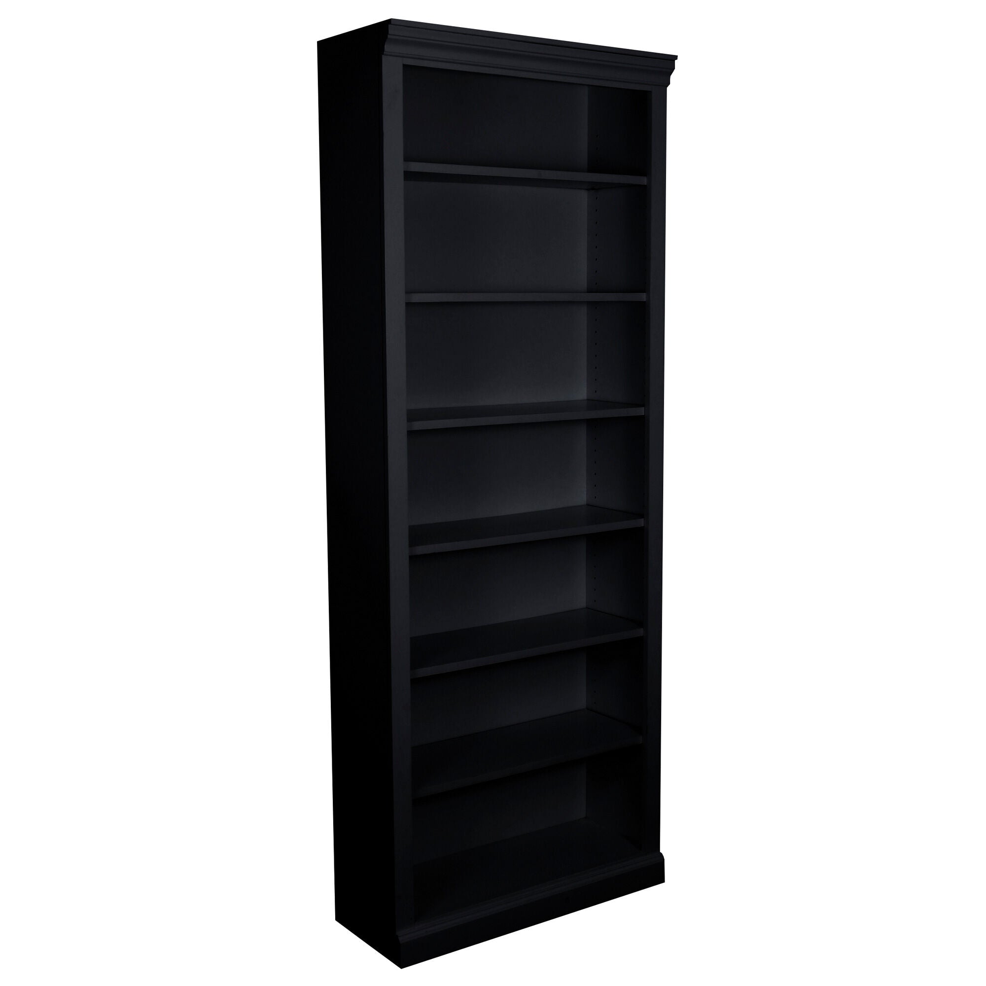 Metro II 84 Inch Tall 5-Shelf Bookcase - Modern Wood Bookshelf for Home Office, Living Room & Library Storage