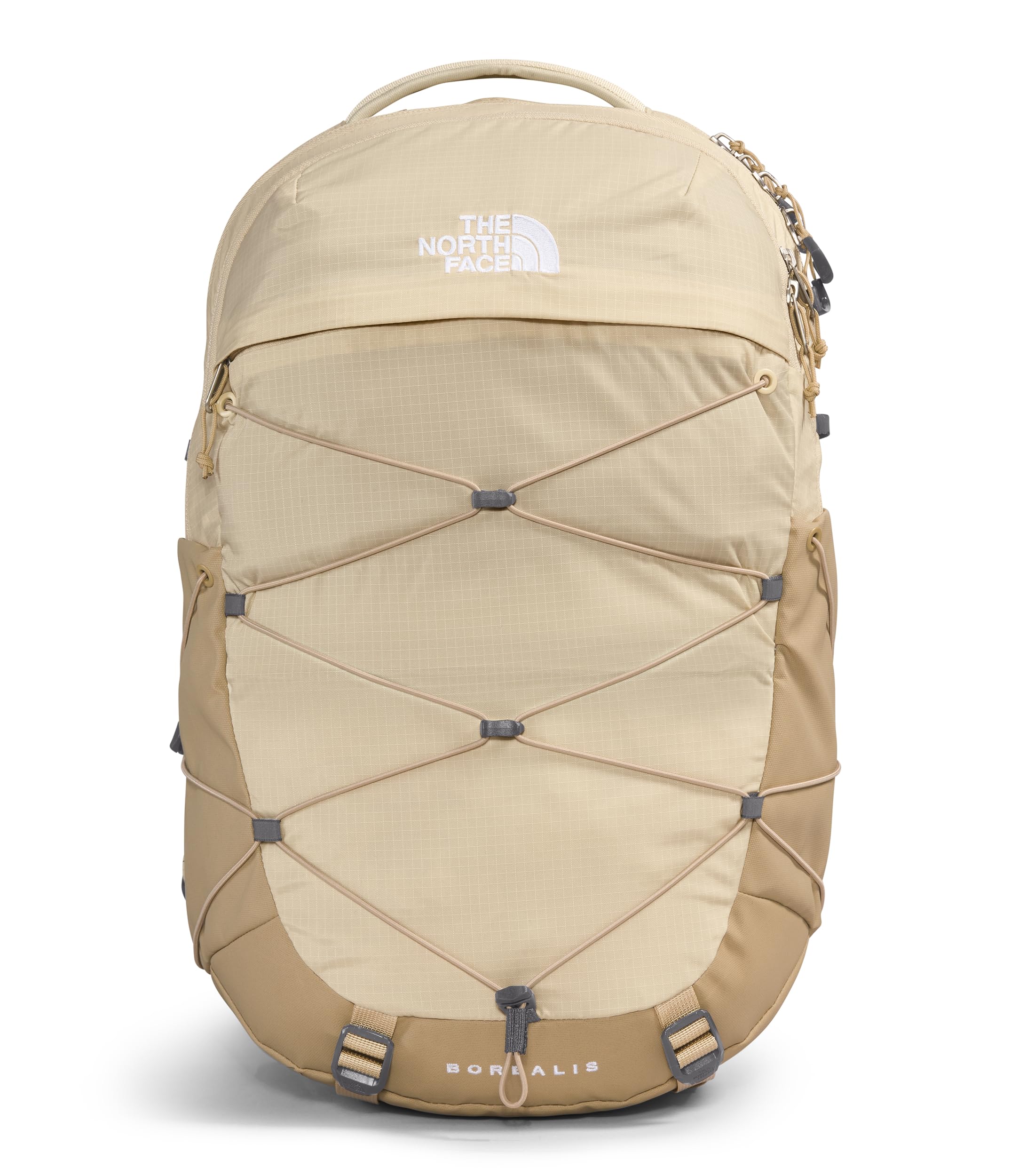 **The North Face Women's Borealis Commuter Laptop Backpack - Lightweight, Durable & Water-Resistant - Gravel/Khaki Stone (One Size) - Perfect for Work, Travel & Outdoor Adventures**