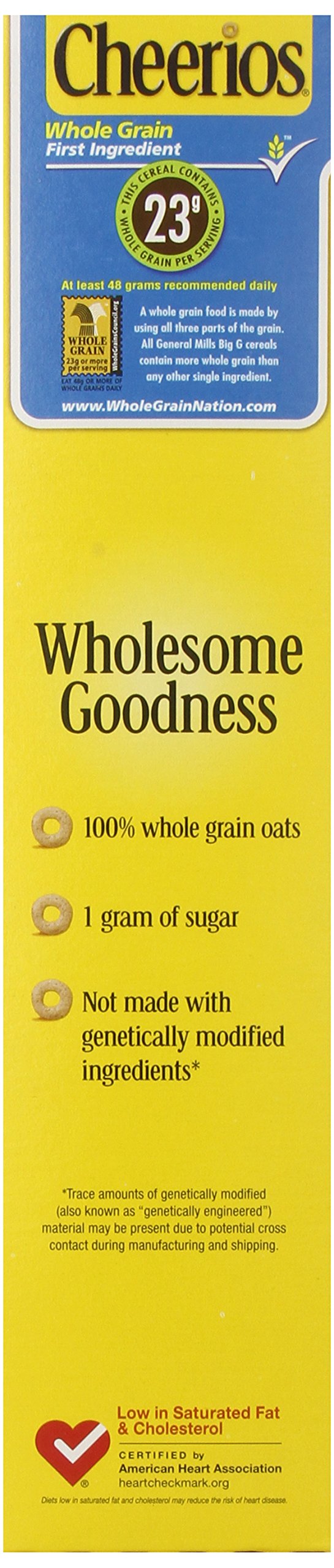 Cheerios Gluten Free Breakfast Cereal - Family Size 21 oz Box (Pack of 2) - Healthy Morning Meal & Snack for Kids & Adults