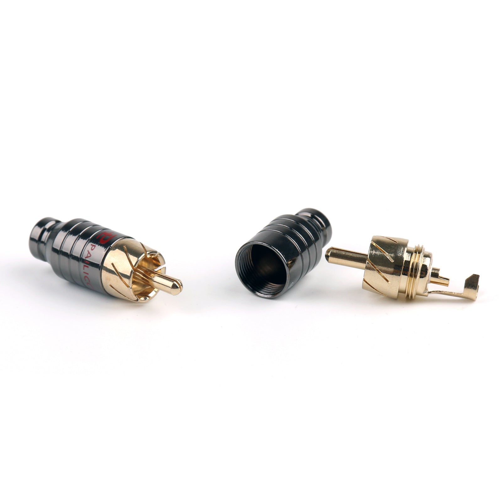 10 Pcs Gold Plated RCA Male Plug Adapter Connector for Audio Video Soldering - Perfect for Home Theater, Car Audio & DIY Electronics Projects