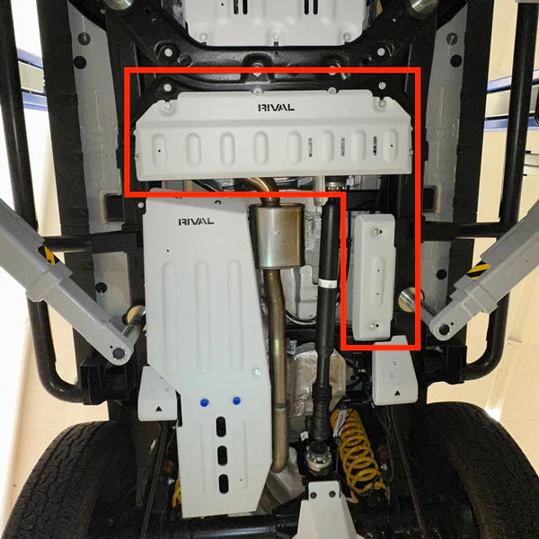 RIVAL 4X4 Gen2 Aluminum Transfer Case Skid Plate for 2023+ Ineos Grenadier & Quartermaster - Heavy Duty Off-Road Protection for Rock Crawling & Overlanding Adventures