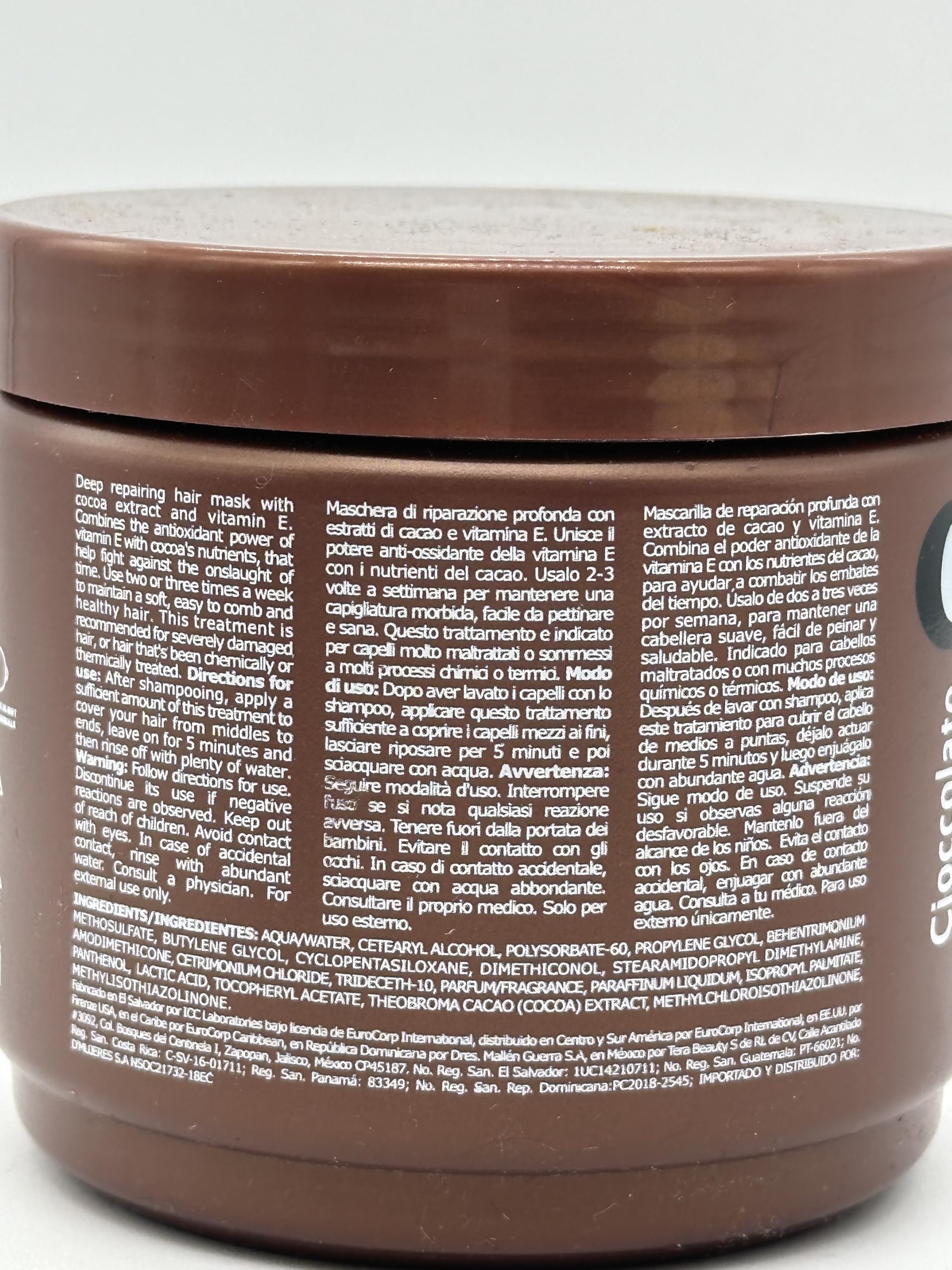 Cioccolato (CI) Shampoo & Conditioner Set - 10.1 fl oz/300ml + Hair Mask Treatment 13.5 oz/400ml | Deep Moisturizing for Dry & Damaged Hair | Salon-Quality Hair Care Kit for Women & Men