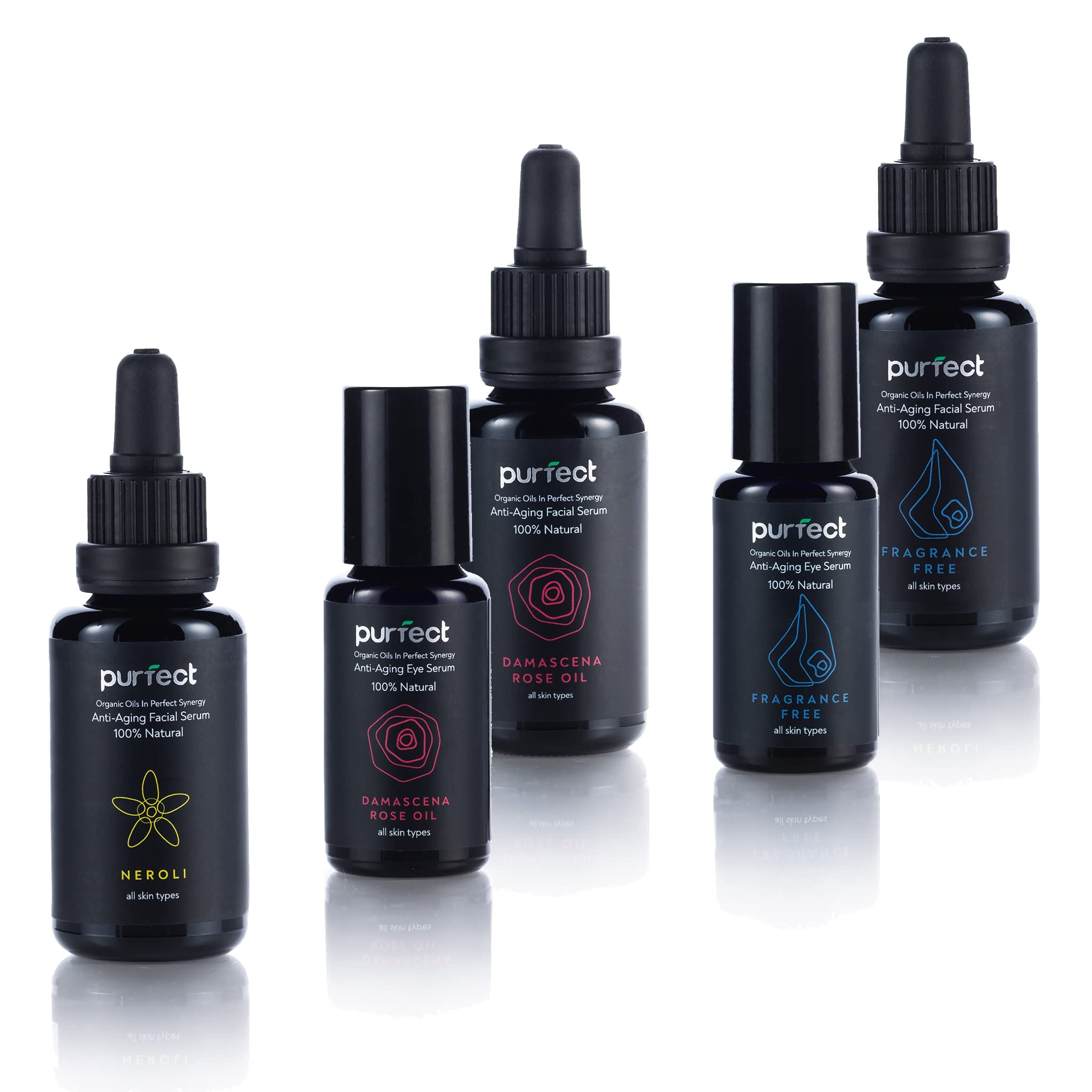 Best Anti-Aging Eye Serum with Damascena Rose Oil - 0.5oz Dark Circle & Wrinkle Treatment - Hydrating Under Eye Cream for Women & Men - Perfect for Night Routine & Travel Skincare