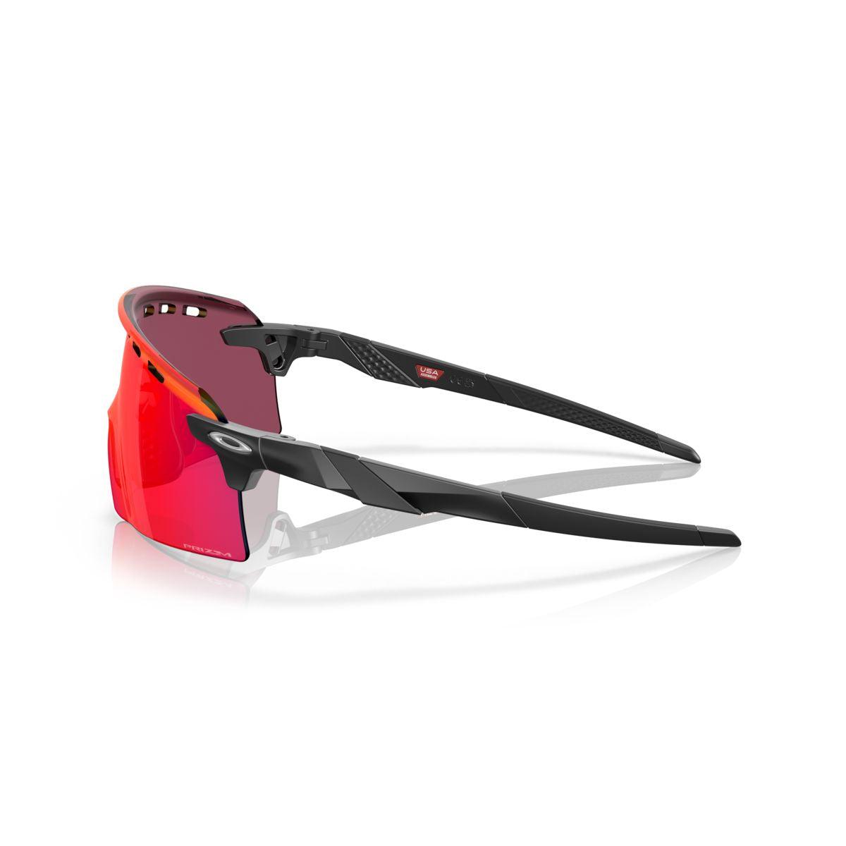Oakley Encoder Strike Vented Sunglasses Matte Black with Prizm Road Lenses - Sporty Cycling & Running Shades for Outdoor Activities