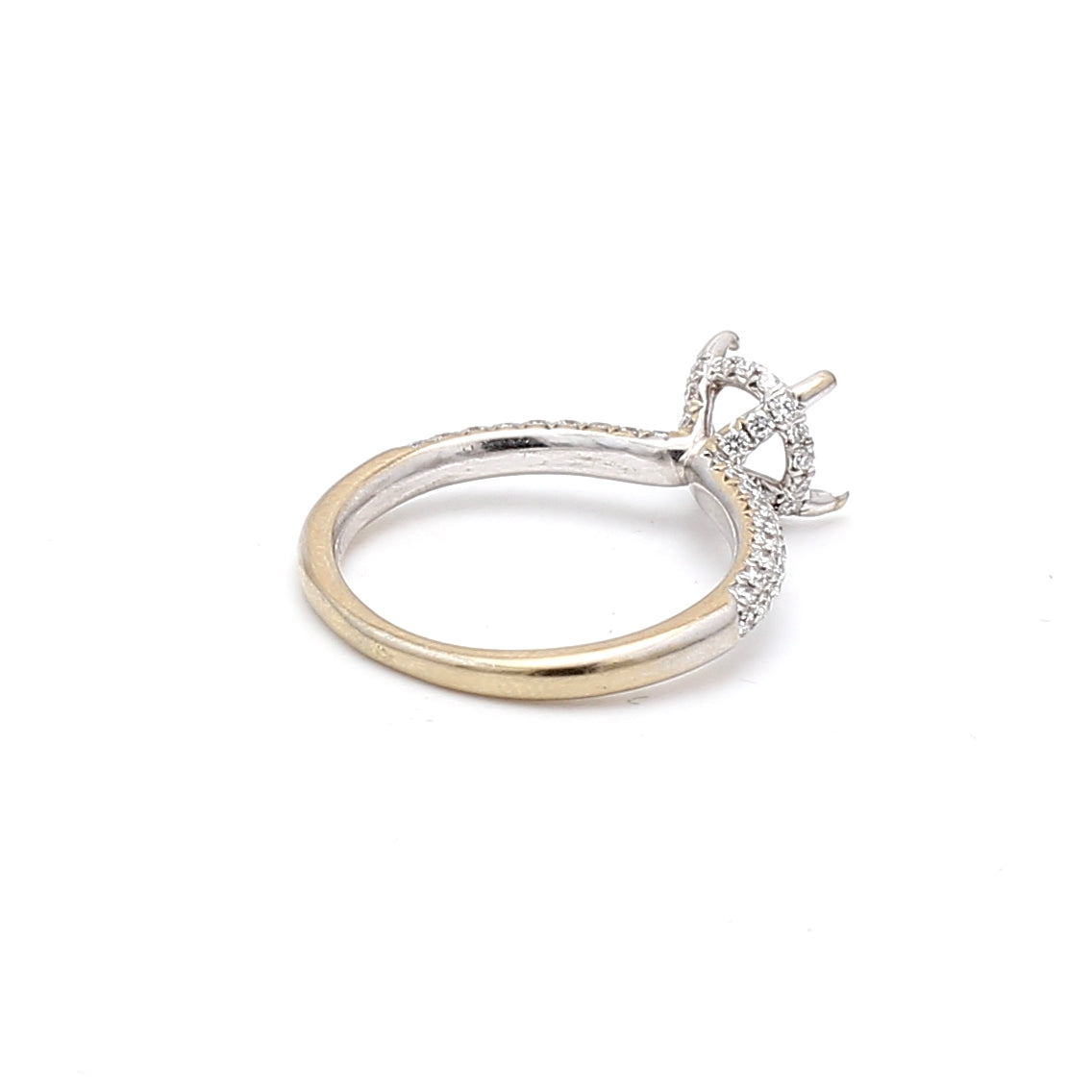 0.40 Carat Round Brilliant I SI1 Diamond Engagement Ring in 18K White Gold Semi Mount - Perfect for Proposals, Weddings & Anniversary Gifts