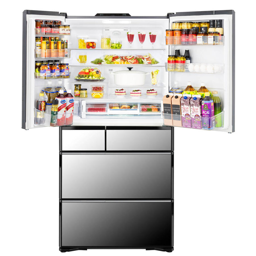 Hitachi 735L R-ZXC740WS 6-Door Refrigerator - Energy Efficient, Large Capacity French Door Fridge with Eco-Friendly Cooling Technology | Perfect for Modern Kitchens & Family Homes