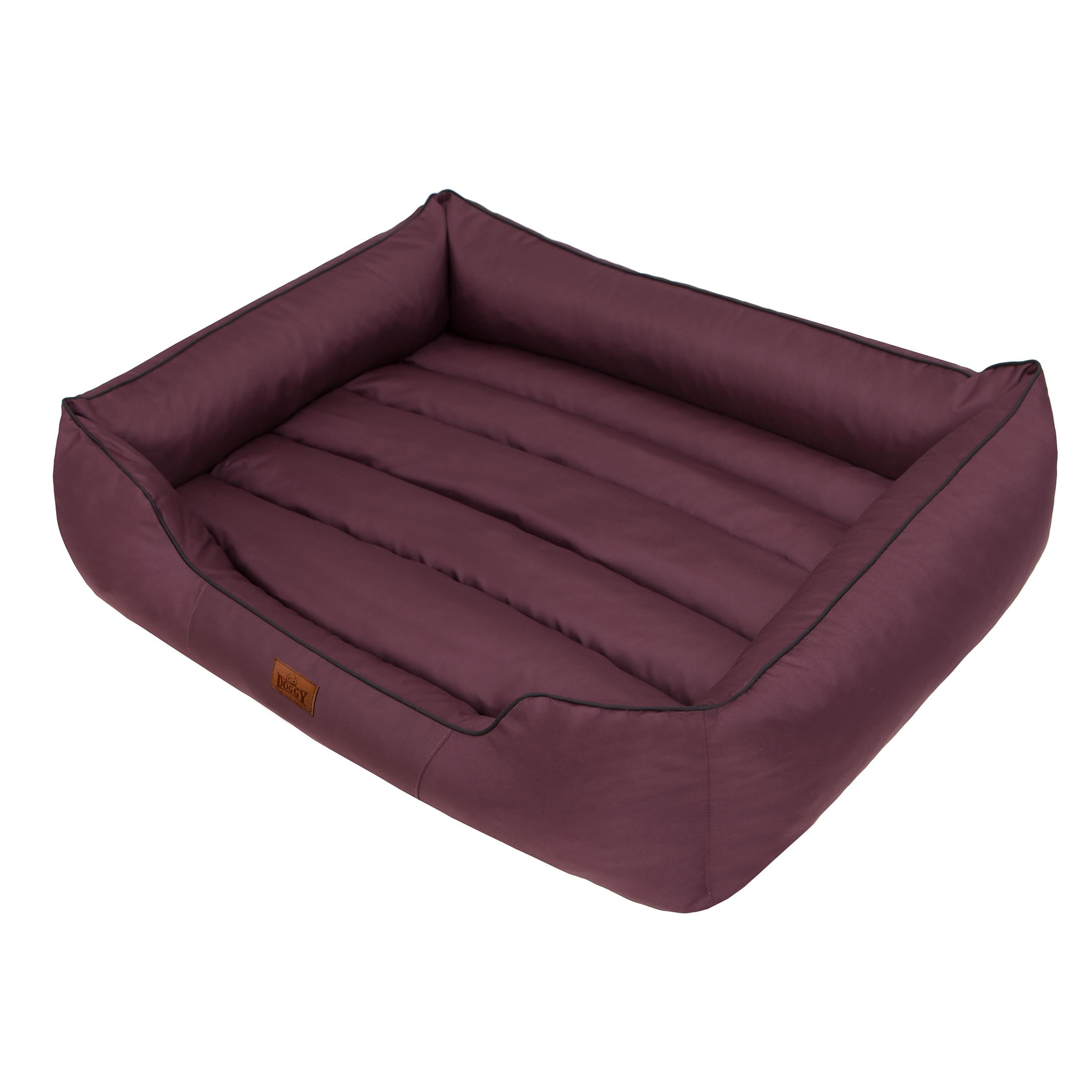 Hobbydog Cordura Comfort Dog Bed - Large Size, Maroon Color - Durable & Waterproof Pet Bed for Dogs - Perfect for Home, Crate, or Travel Use