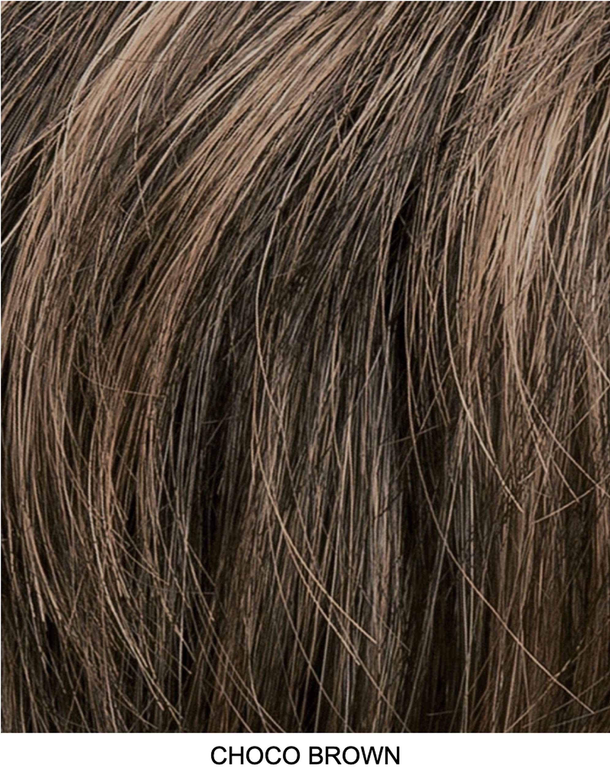 Ellen Wille CAYENNE Synthetic Hair Topper for Women - Chocolate Brown - Lightweight & Natural-Looking Hairpiece for Thinning Hair | Perfect for Daily Wear, Special Occasions & Hair Loss Solutions
