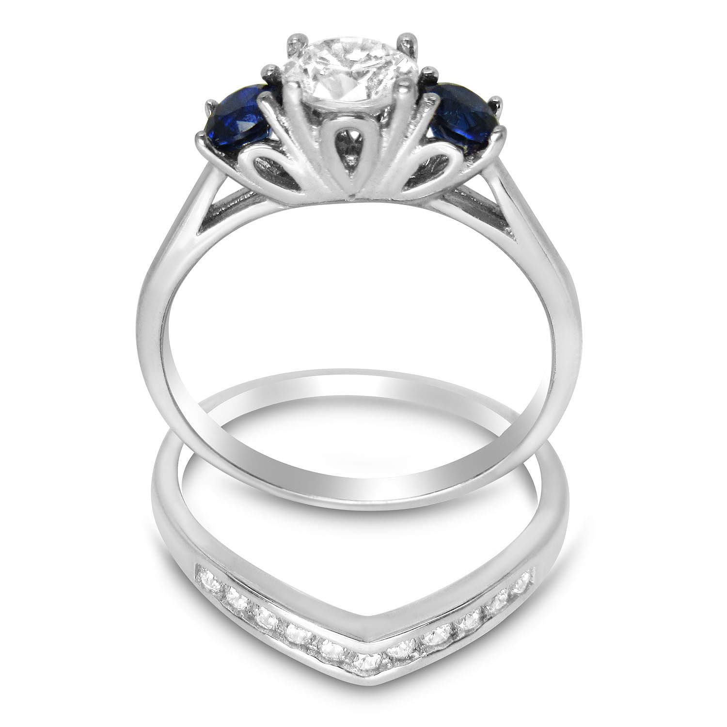 Elegant Wedding Ring Set for Couples - His and Hers Matching CZ Bands | Perfect for Anniversaries, Engagements & Vow Renewals
