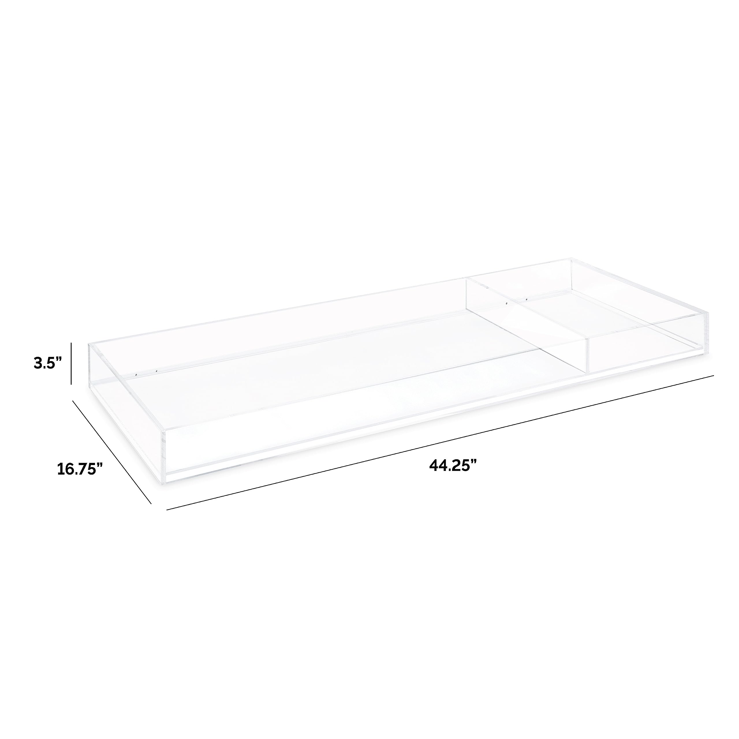Nursery Works Clear Acrylic Changing Tray - Durable Baby Changing Station for Daycare & Home Nursery