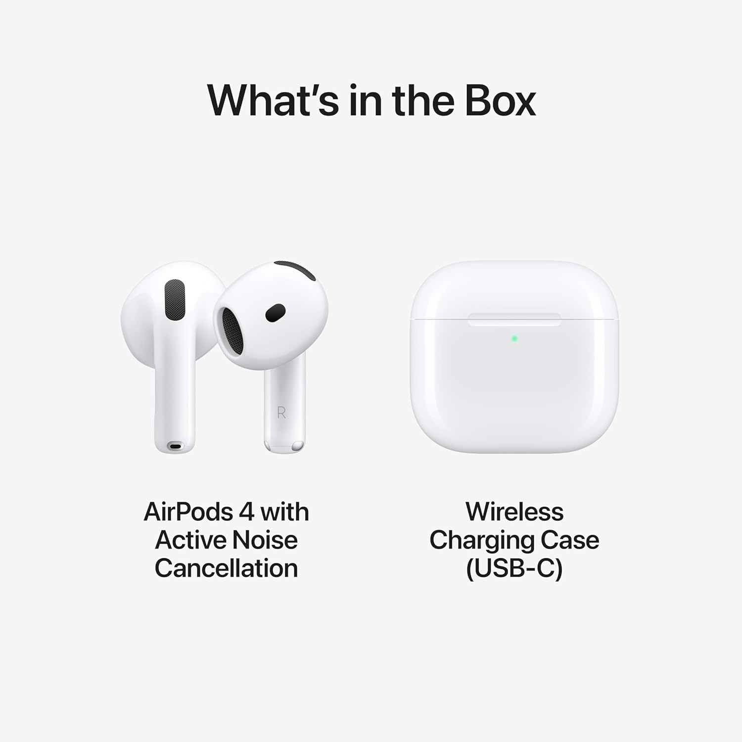 Apple AirPods 4 Wireless Bluetooth Earbuds with Active Noise Cancellation (ANC) - Refurbished | Perfect for Gym, Commuting & Work Calls