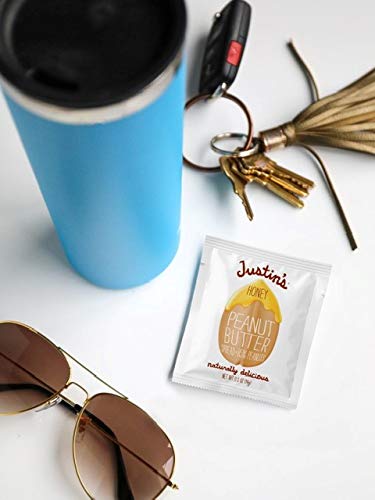 Organic Justin's Honey Peanut Butter Squeeze Packs - Non-GMO, Gluten-Free, Kosher (150 Pack, 0.5oz) - Perfect for On-the-Go Snacks, Hiking & Lunchboxes