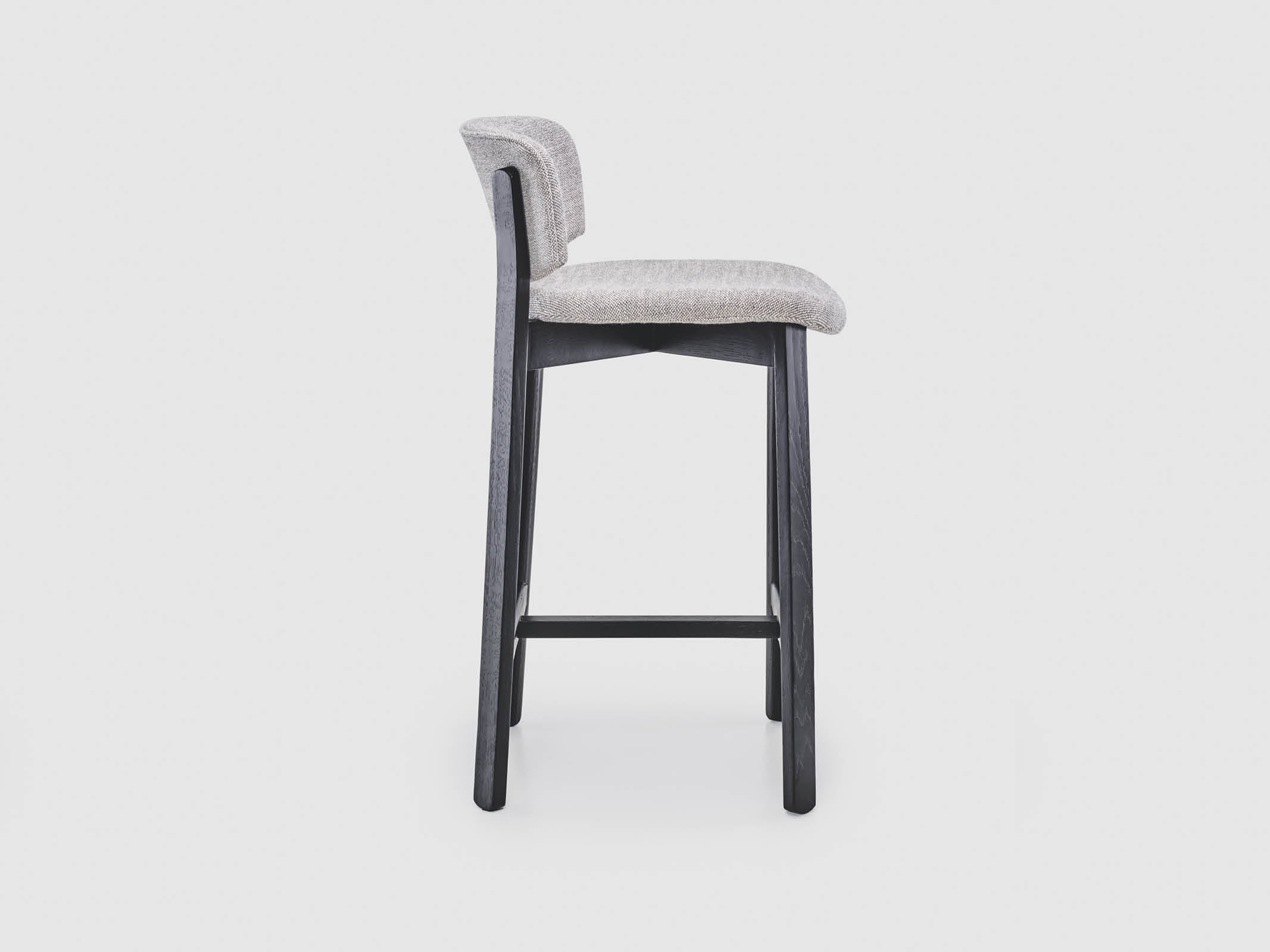 Pinta Stool - Modern Wooden Bar Stool with Backrest for Kitchen, Dining & Home Decor | Perfect for Breakfast Nook, Counter Height Tables & Small Spaces