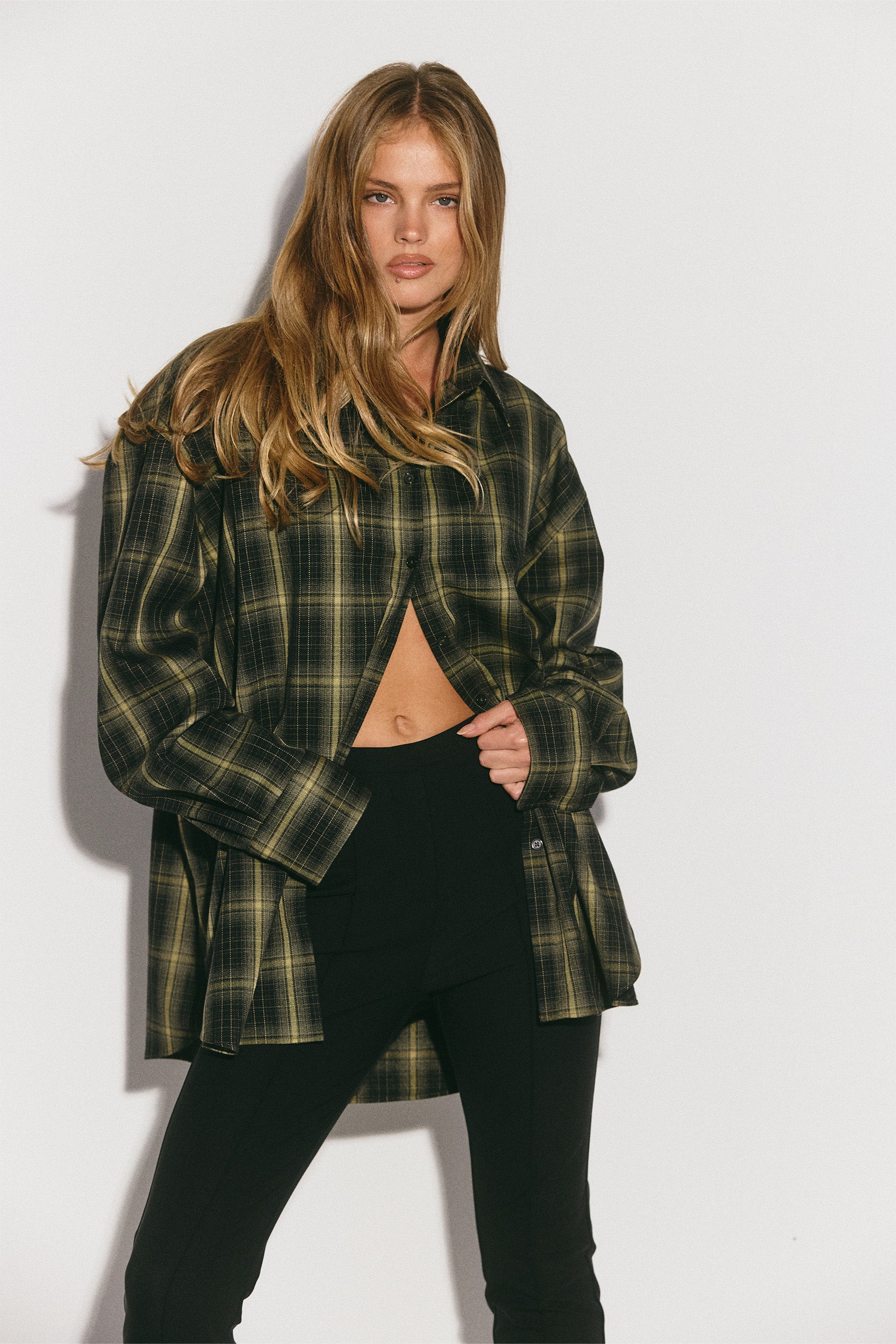 The PAX Olive Plaid Shirt for Men - Stylish Casual Button Down Shirt for Everyday Wear, Outdoor Adventures & Work