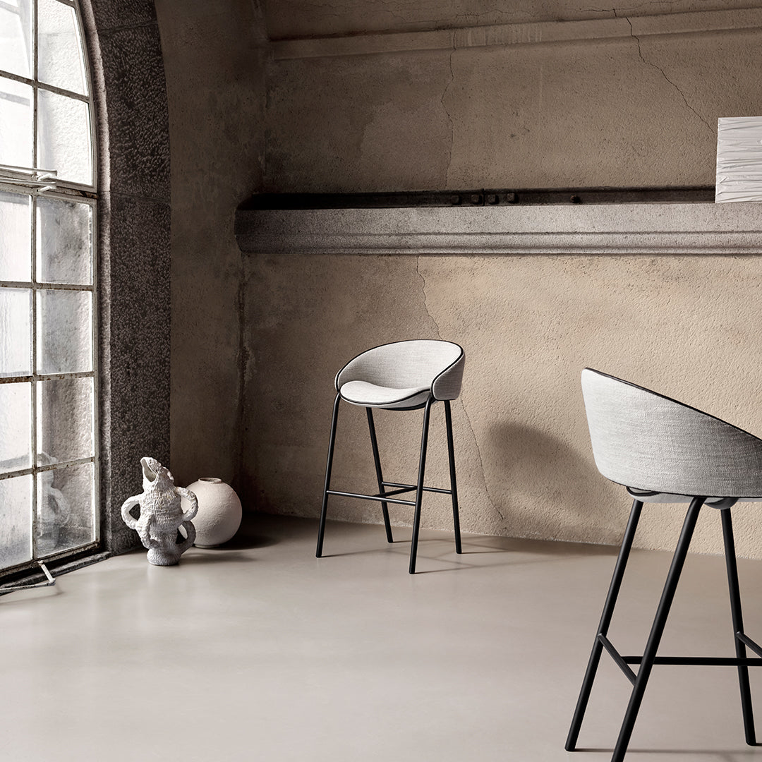 Modern Folium Bar Stool - Adjustable Height Counter Stool with Backrest - Perfect for Kitchen Island, Home Bar & Breakfast Nook - Durable & Comfortable Seating Solution