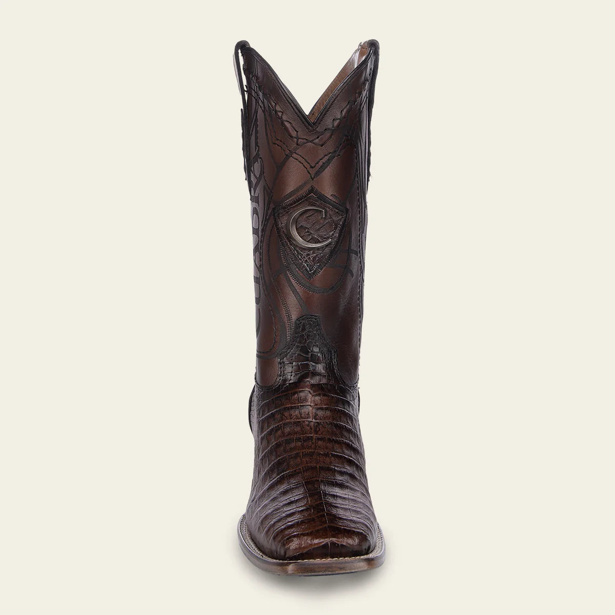 Premium Men's Cuadra Honey Cowboy Rodeo Boots - Genuine Caiman Leather Western Boots for Country Dancing, Rodeo & Outdoor Adventures
