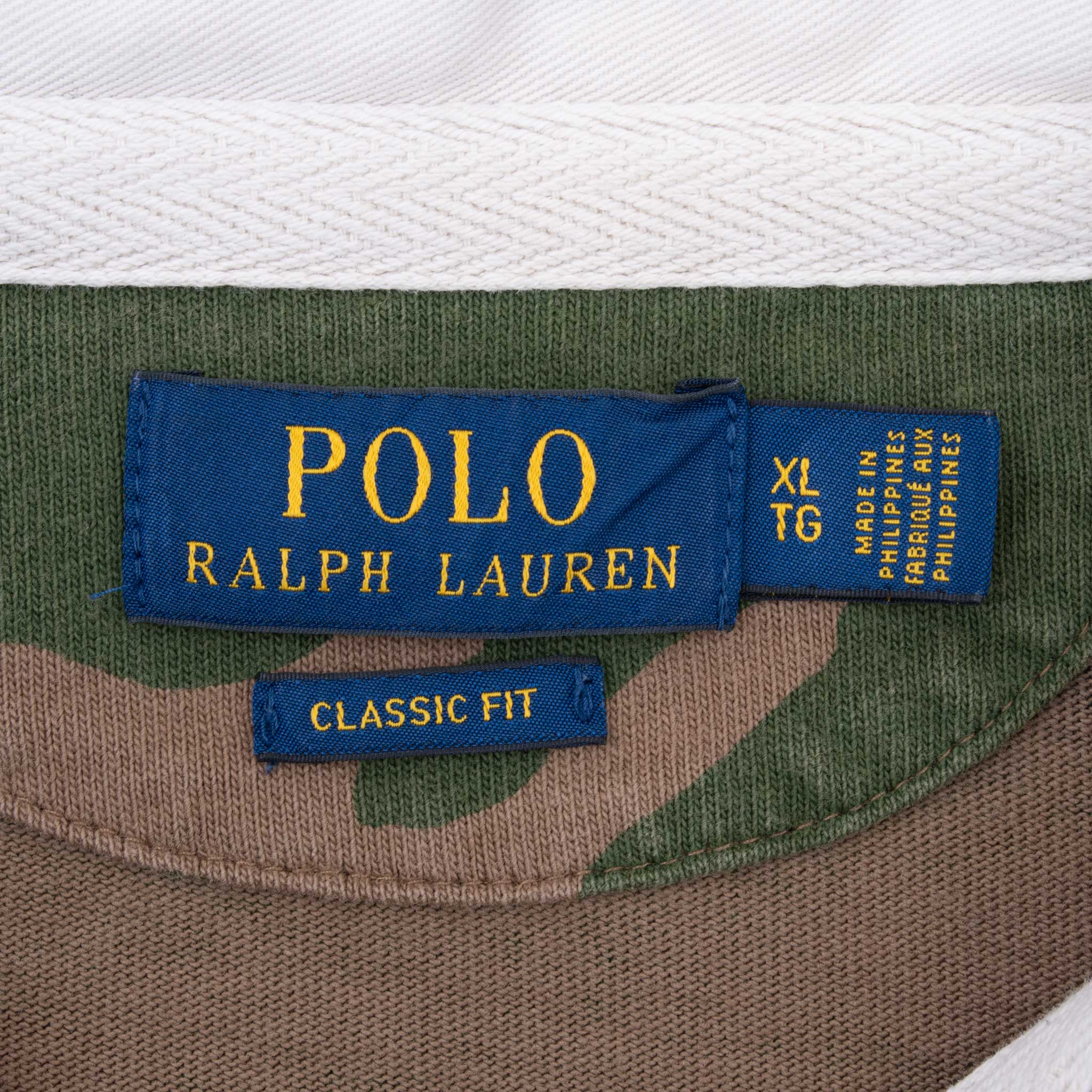 POLO RALPH LAUREN RLFC Camo Rugby Polo Shirt for Men - Size XL - Comfortable Casual Wear for Golf, Work & Outdoor Activities