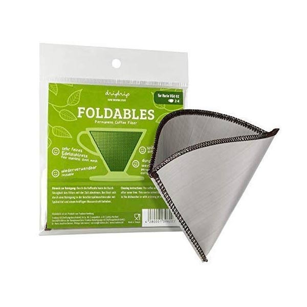 Eco-Friendly Reusable Coffee Filter for Pour Over & Cold Brew - Stainless Steel Mesh Dripper Compatible with Chemex, Hario V60 & More - Perfect for Home, Office & Camping Use