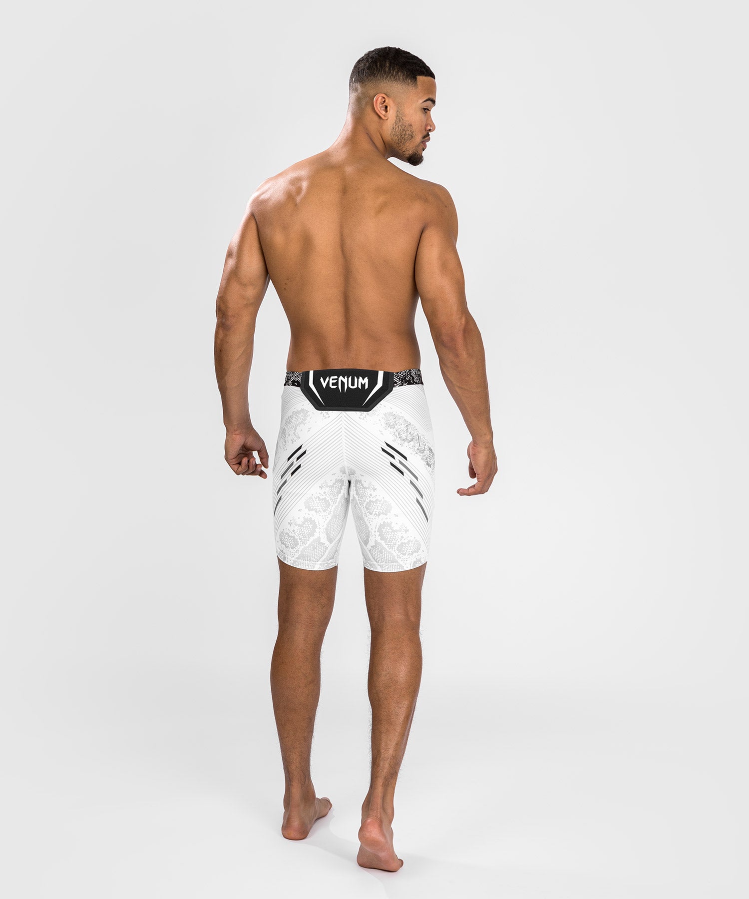 Venum UFC Adrenaline Personalized Authentic Fight Night Men's Vale Tudo MMA Shorts - White | Premium Training & Competition Gear for MMA, BJJ & Muay Thai Fighters