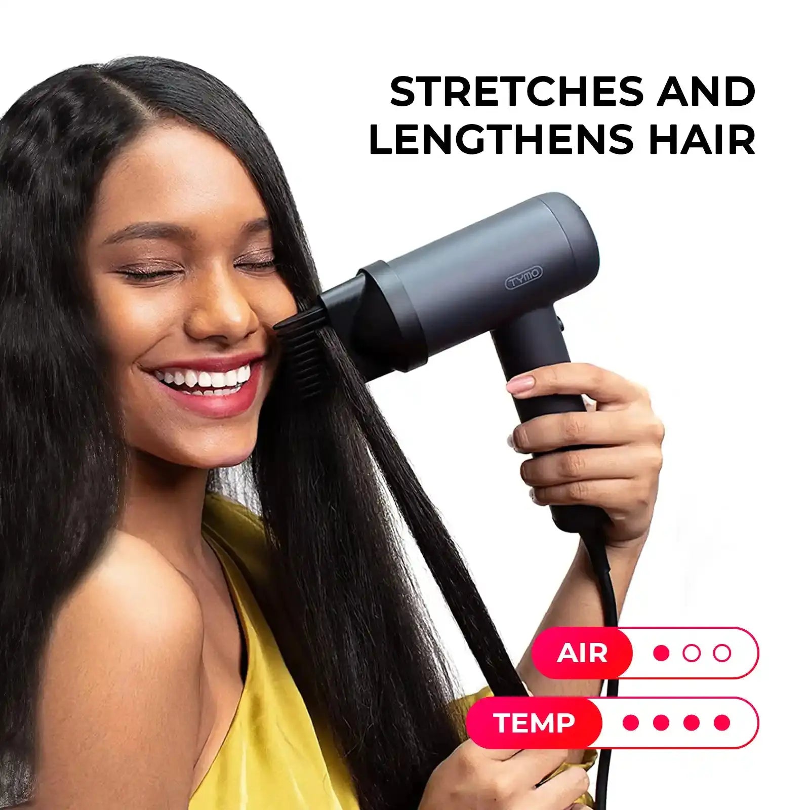 TYMO AIRHYPE LITE Hair Dryer Comb Nozzle Attachment - Professional Styling Tool for Smooth & Tangle-Free Blowouts - Perfect for Home & Salon Use