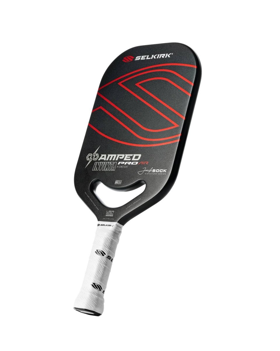Selkirk Amped Pro Air Invikta Pickleball Paddle - Lightweight Carbon Fiber Design for Enhanced Control & Power | Perfect for Competitive Play & Recreational Games | Jack Sock Signature Series