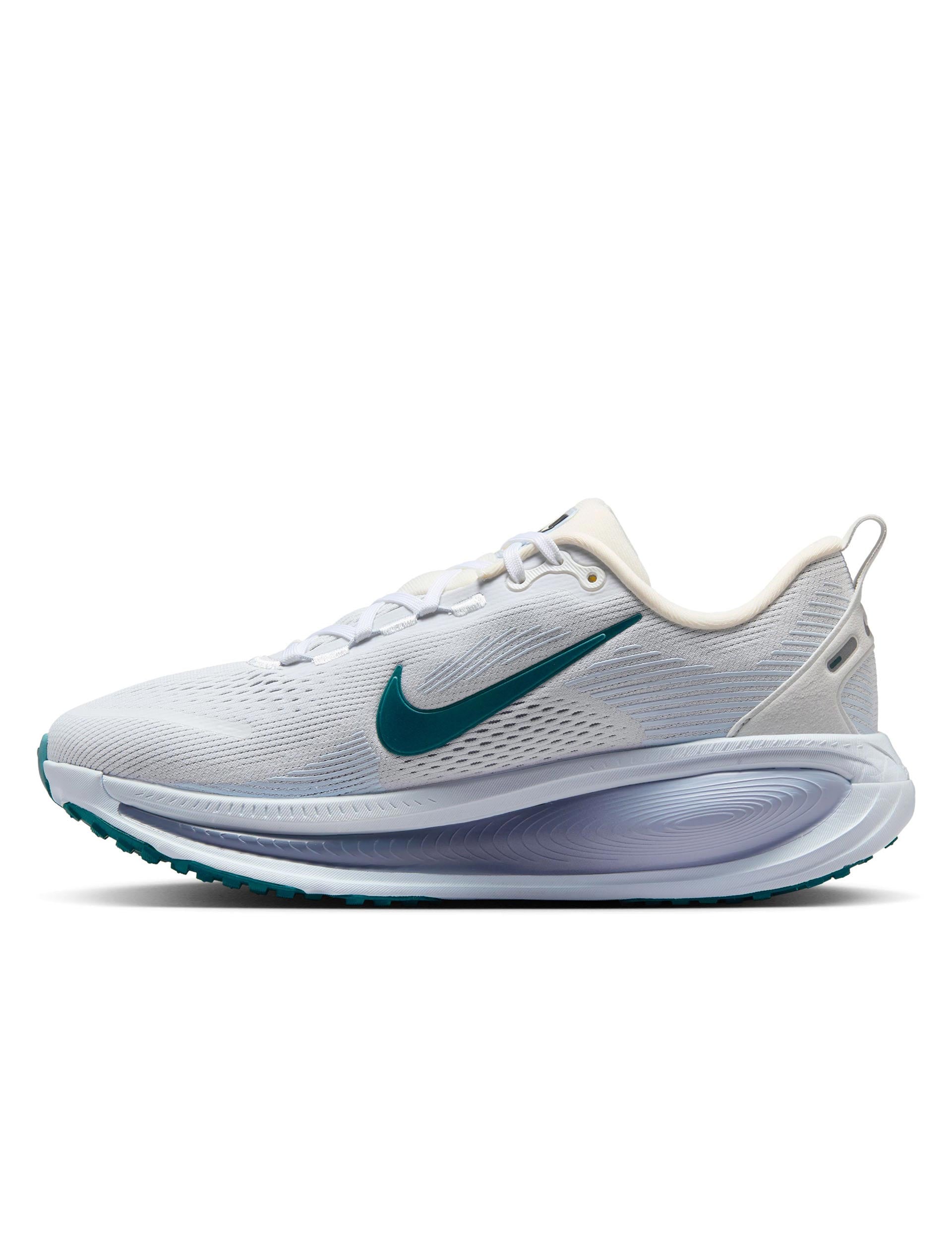 Nike Vomero 18 Running Shoes for Men & Women - Summit White/Blue Tint/Geode Teal - Lightweight Cushioned Sneakers for Road Running, Jogging & Gym Workouts