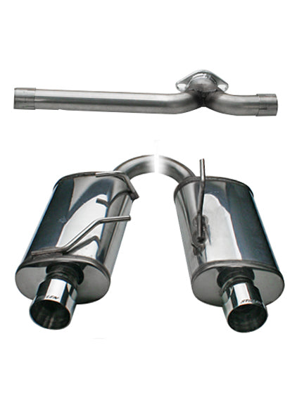 2008-2013 Nissan Altima Coupe Stainless Steel Axle-Back Exhaust System 508275 - Performance Upgrade for Enhanced Sound & Power - Perfect for Street Racing & Car Enthusiasts