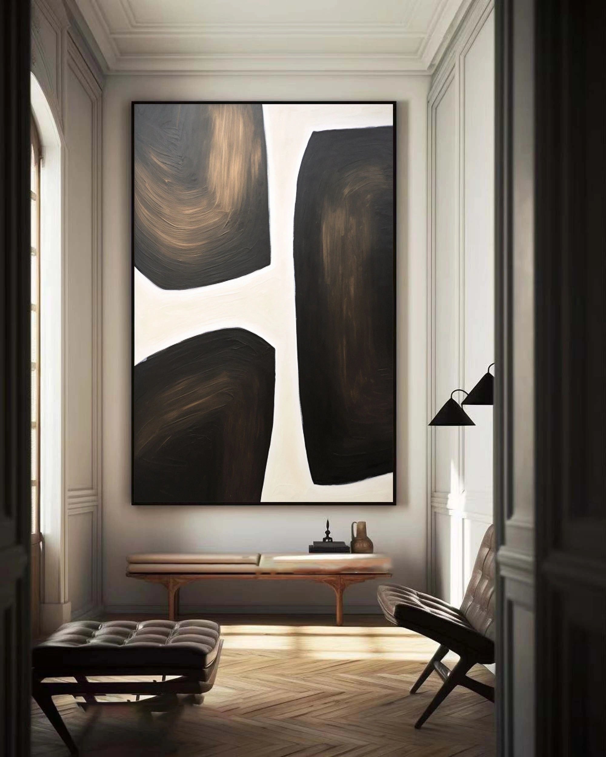 Abstract Tranquility Art Painting - Modern Canvas Wall Decor for Living Room, Bedroom & Office | Serene Home & Office Decor | #WS100