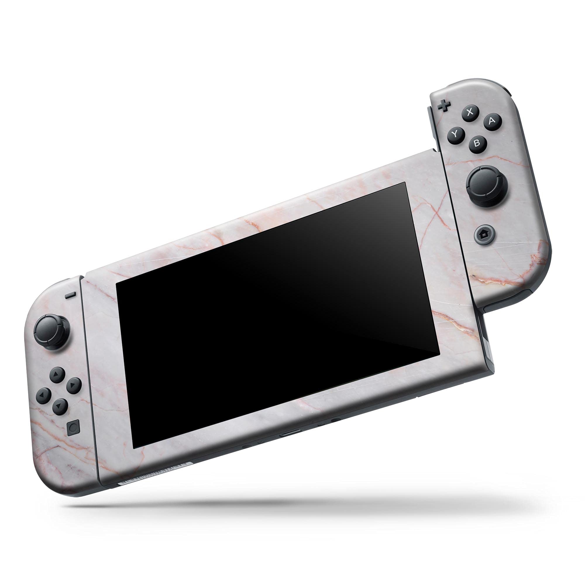 Premium Scratch-Resistant Removable Vinyl Skin Decal Cover for Nintendo Switch Pro Controller - Slate Marble Design V14 - Perfect for Gaming Protection & Customization