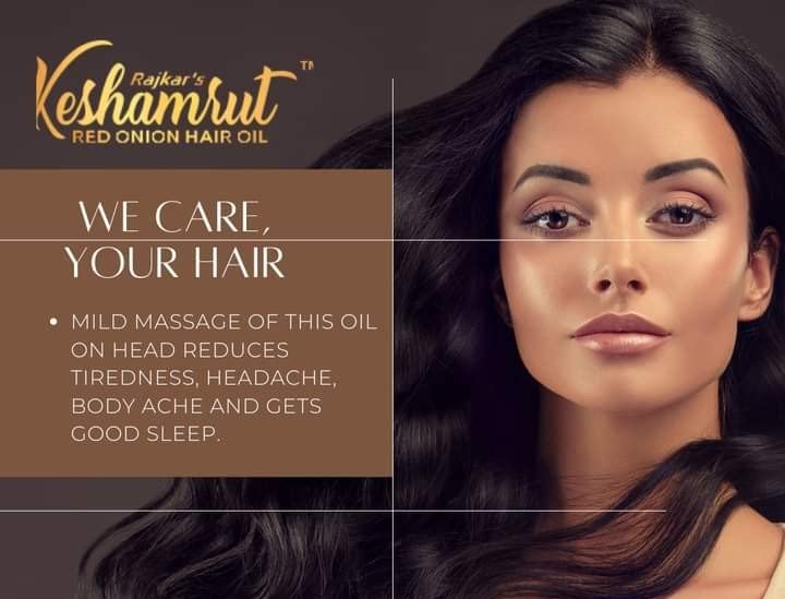 KeshAmrut Red Onion Ayurvedic Hair Oil for Hair Growth & Hair Fall Control - Enriched with Bhringaraja, Brahmi, Amalaki, Methi, Nimba & Manjistha - 100% Organic, No LLP or Mineral Oils - Promotes Thicker, Healthier Hair - Perfect for Daily Hair Care & Scalp Nourishment