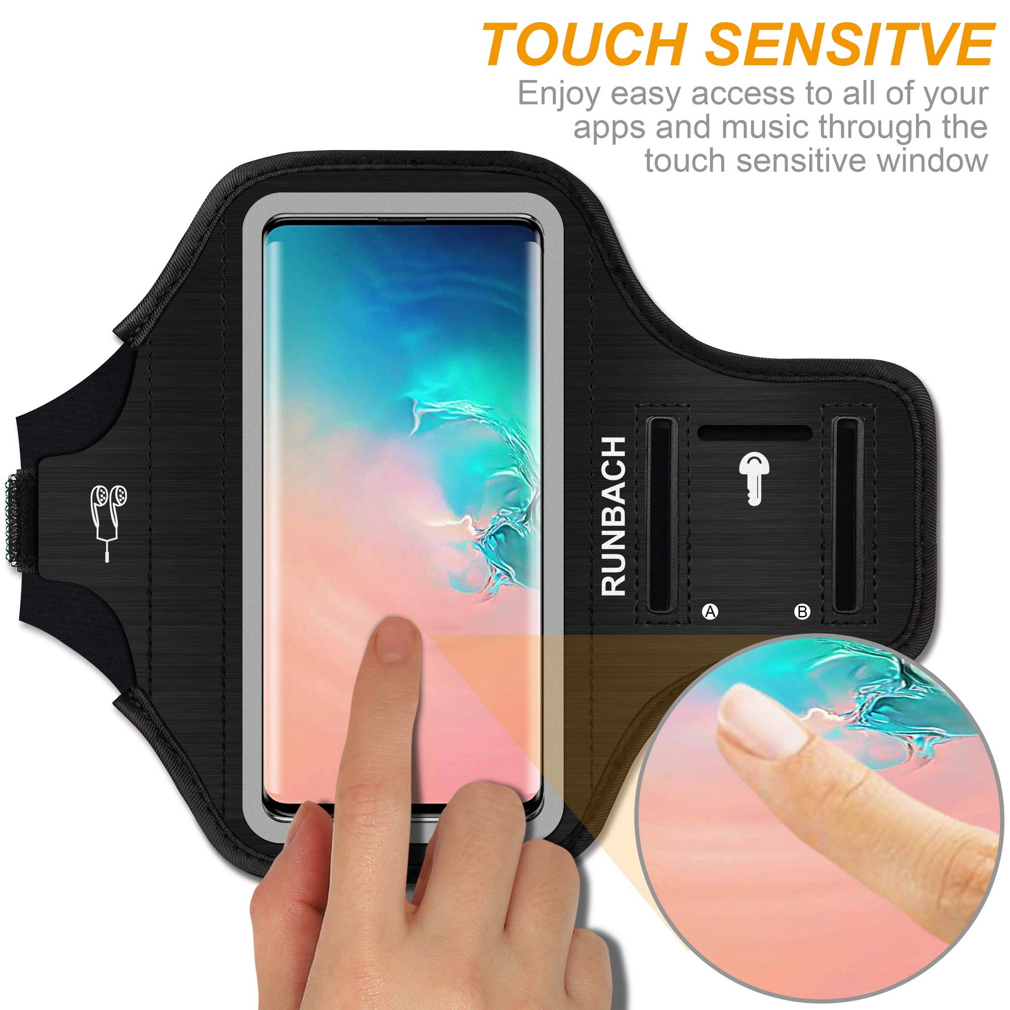 Samsung Galaxy S25/S24/S23/S22/S21/S20/S10/S9/S8 Armband (Up to 6.2