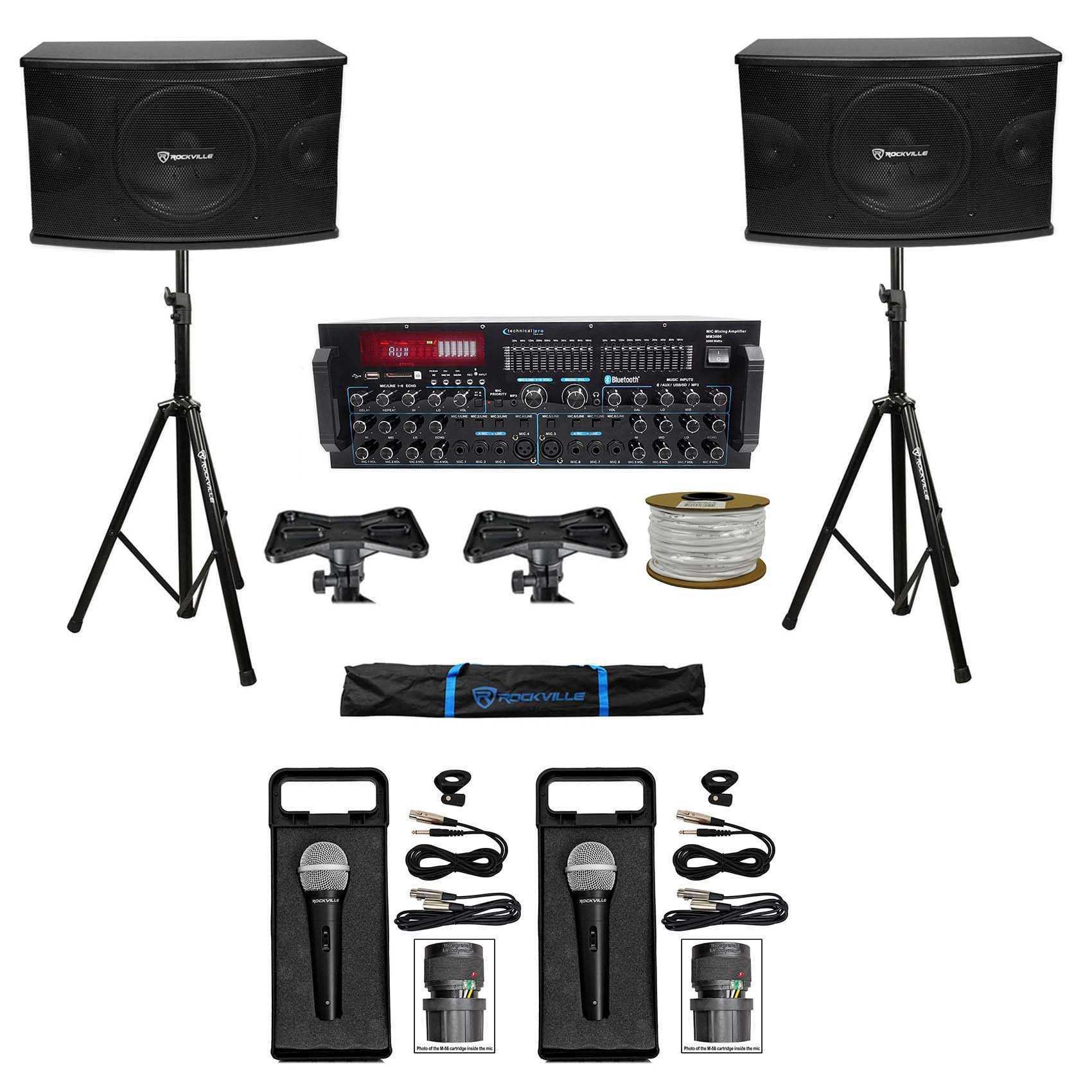 Rockville Professional Karaoke Machine System with 2x10