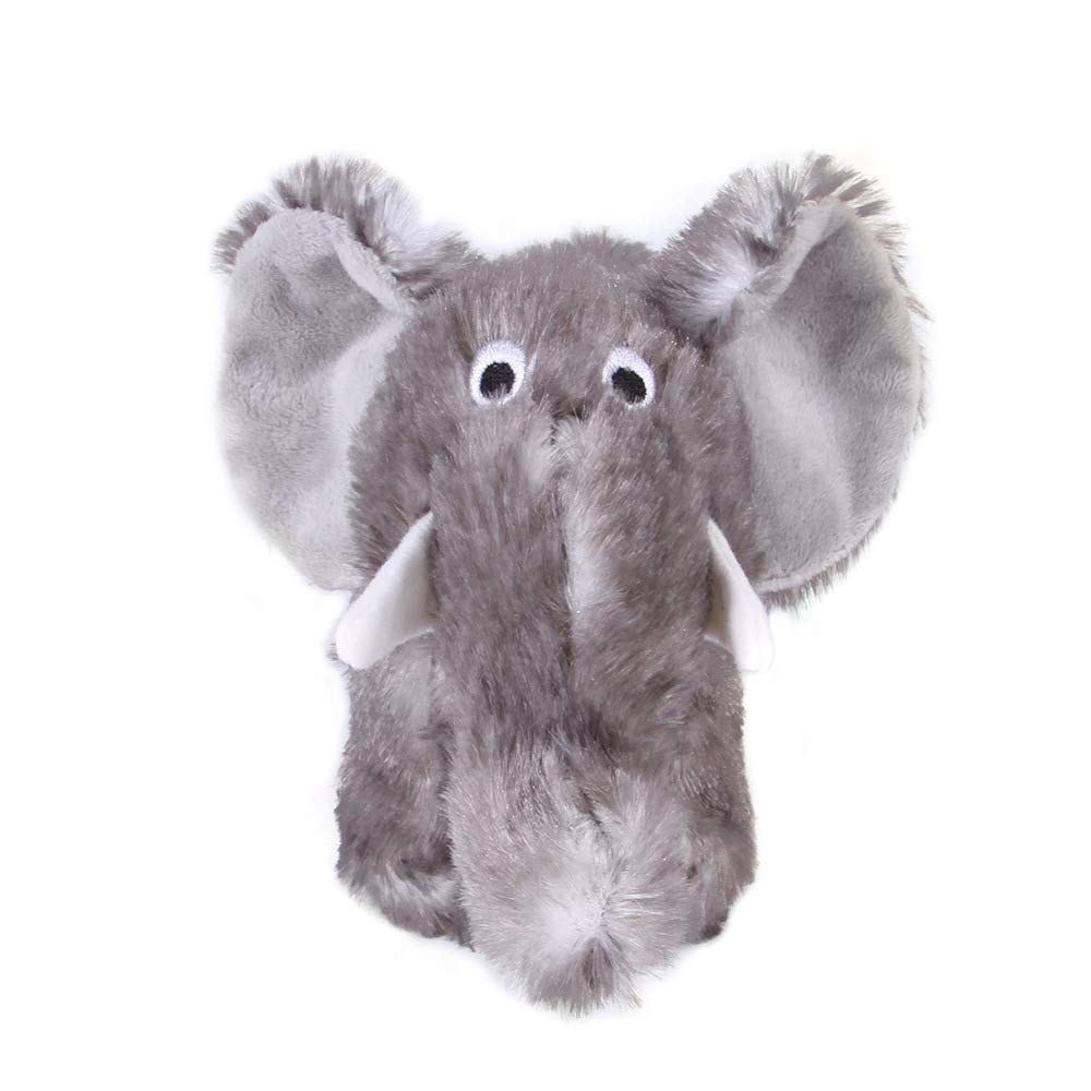 Durable Dog Chew Toys for Aggressive Chewers - Grey Elephant Plush for Small to Large Dogs - Perfect for Playtime & Training