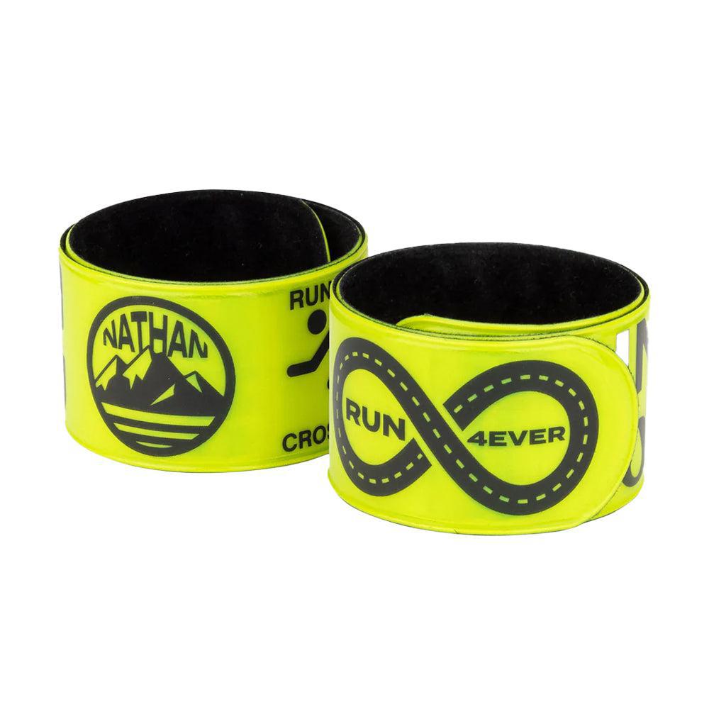 Nathan Reflex Slap Bands - High Visibility Reflective Safety Wristbands for Runners, Cyclists & Nighttime Outdoor Activities