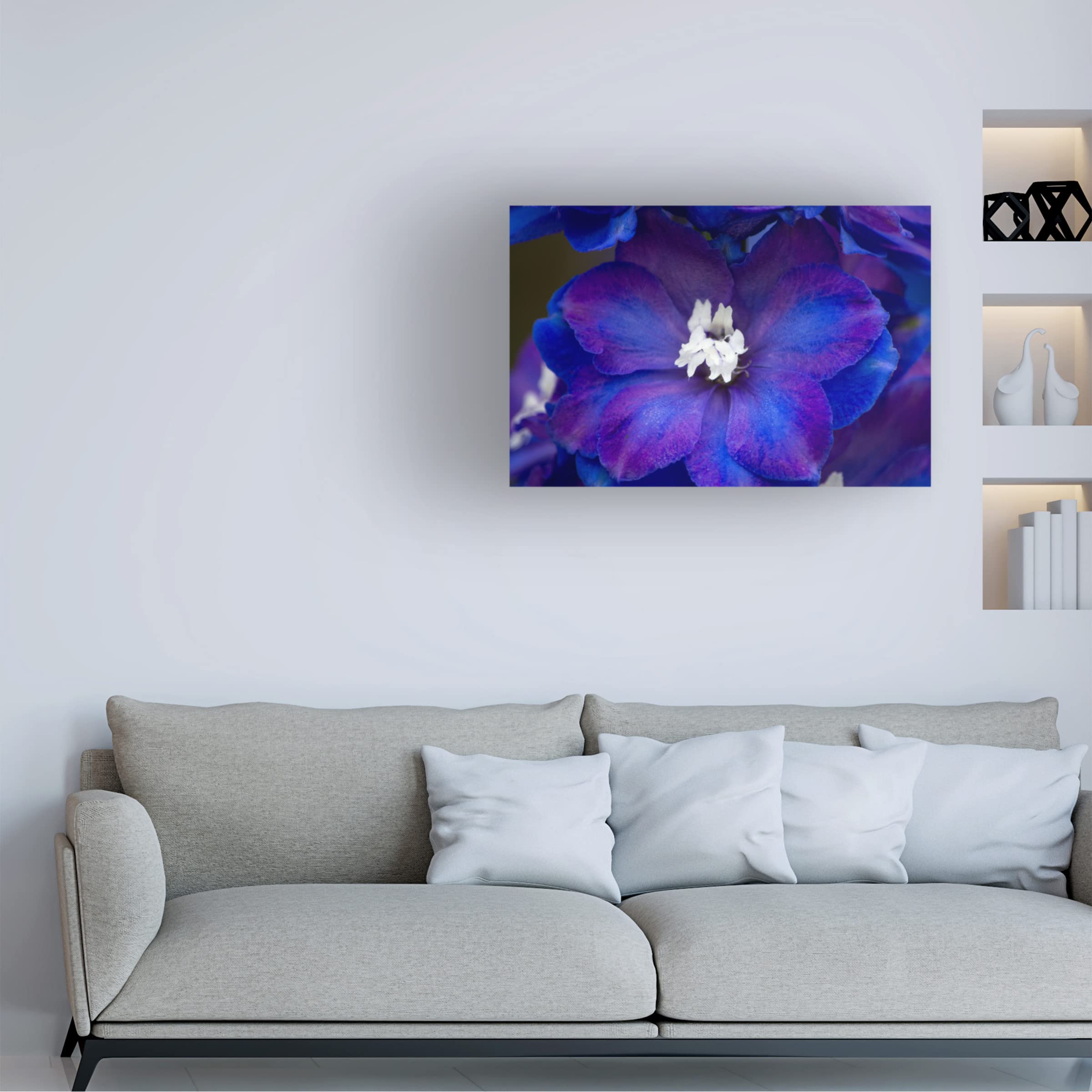Claudia Gerke 'Purple Eyes' Canvas Art Print - Modern Abstract Wall Decor for Living Room, Bedroom & Office | Trademark Fine Art Collection