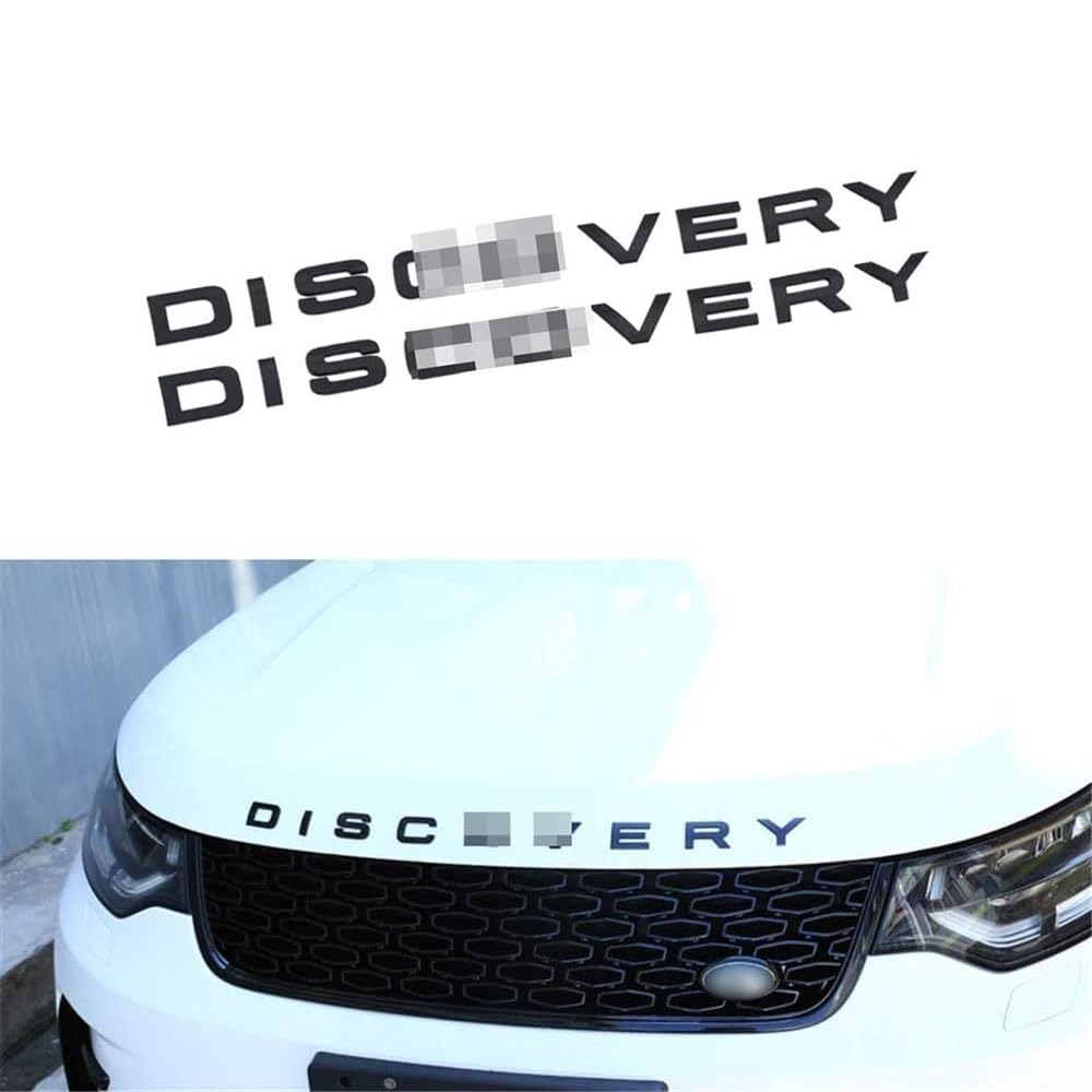 Land Rover Discovery 5 L462 (2017-2018-2019) Front & Rear Hood Badge Emblem Trim Kit - Genuine Style Replacement for Off-Road Adventure & Luxury SUV Customization