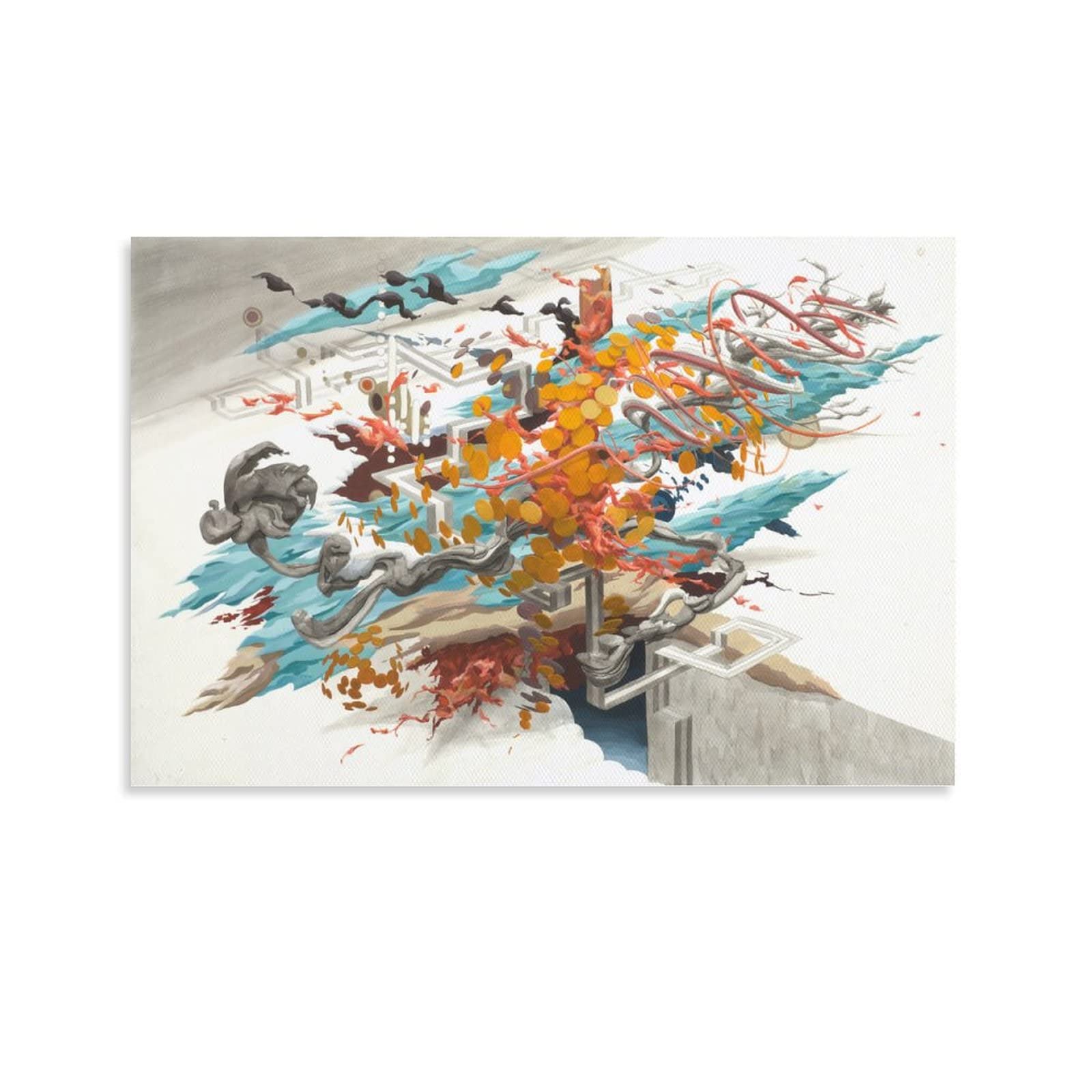 Oasis Canvas Wall Art Painting Posters & Prints - 08x12inch (20x30cm) for Living Room, Bedroom Decor - Perfect for Home, Office & Gift Giving