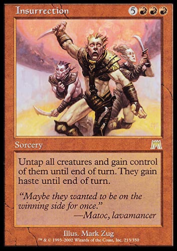 MTG Magic: The Gathering - Insurrection (213) Onslaught ONS Rare Card - Collectible Trading Card Game for Players & Fans - Perfect for Commander, Modern & Casual Play