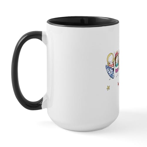 White/Black Inside - Girls Weekend Large Mug