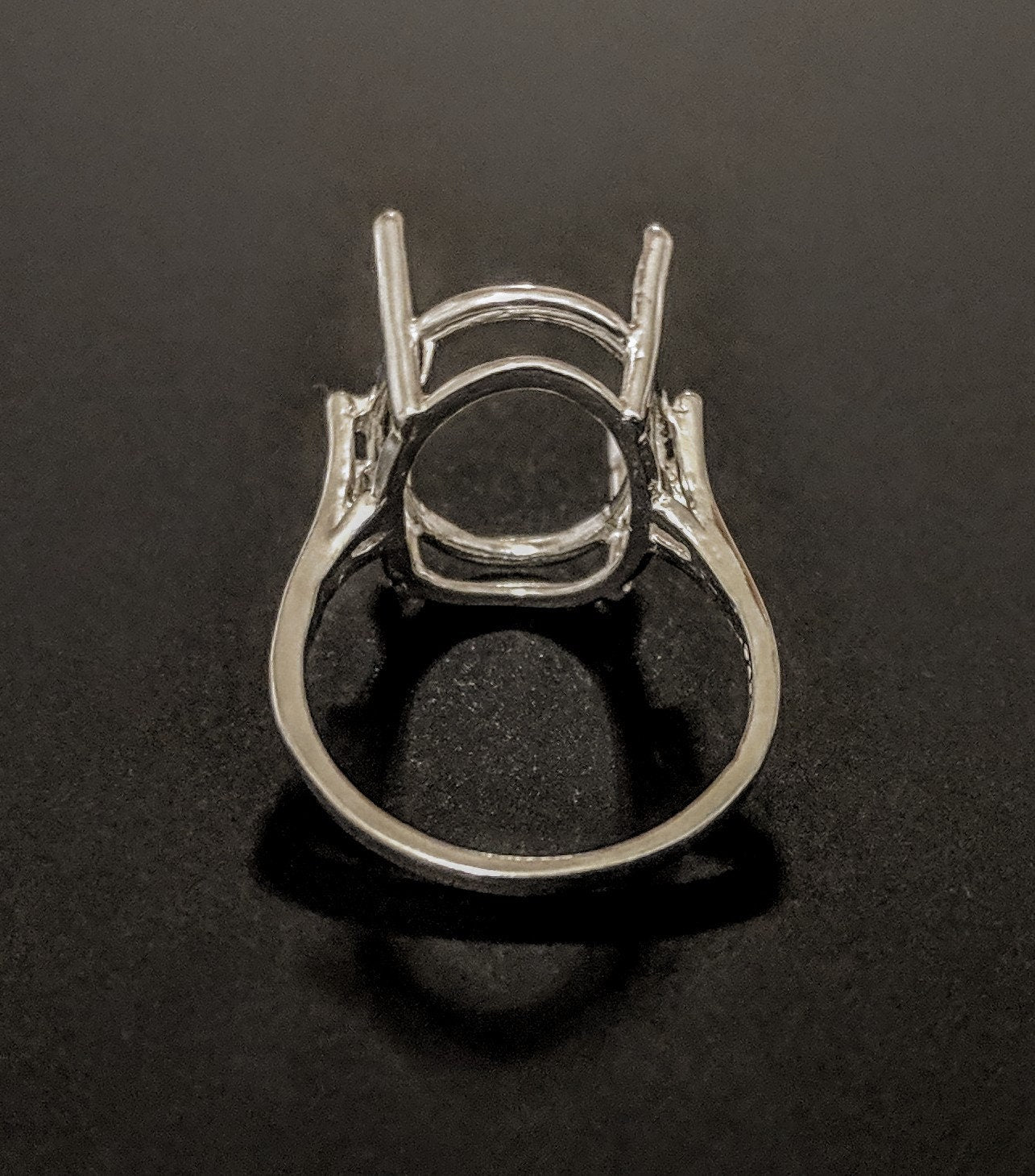 Sterling Silver or 14k Gold 7x5mm 20x15mm Oval Four Prong Ring Setting - Size 6, 7, 8 (163498/143498) - Perfect for Engagement Rings, Wedding Bands & Jewelry Making