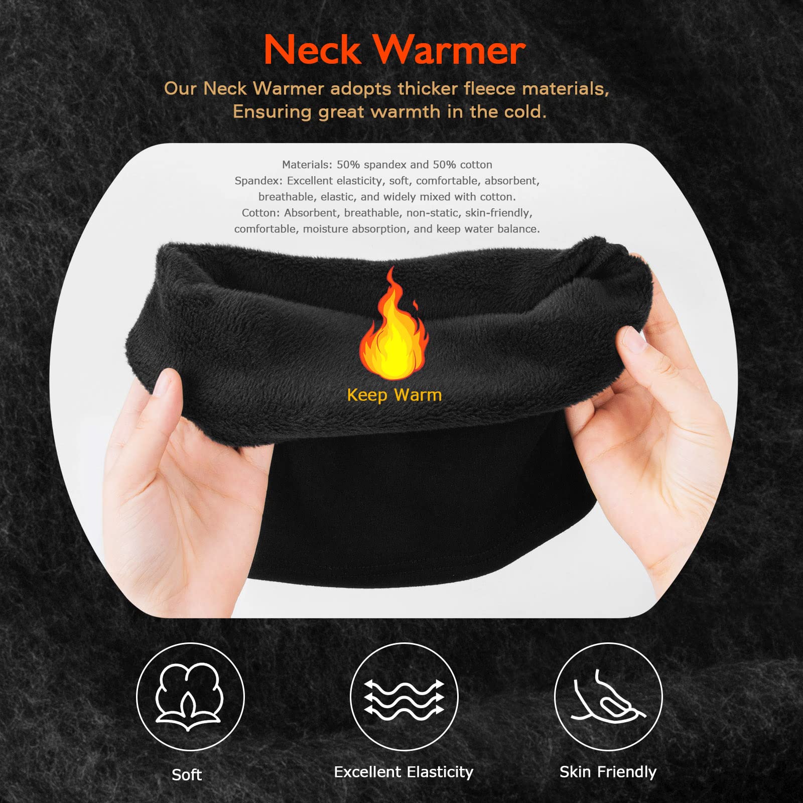 C CALOICS Ski Mask Winter Balaclava - Windproof Face Cover for Men & Women - Cold Weather Protection for Skiing, Snowboarding, Motorcycle Riding & Outdoor Activities