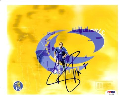 Authentic Adrian Muto Autographed 8x10 Photo - Chelsea FC Memorabilia with PSA/DNA Certification #U54424 - Perfect for Sports Collectors, Fans, and Home Decor