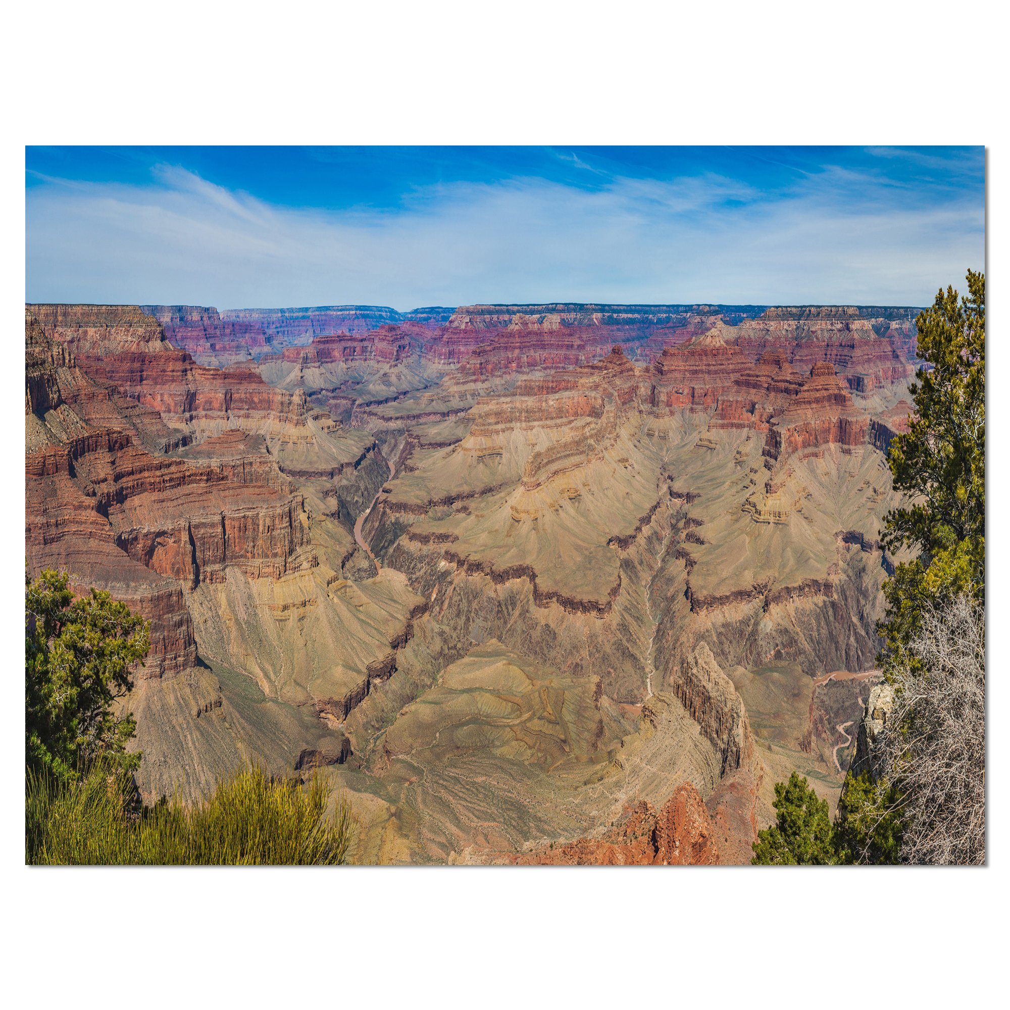 Grand Canyon National Park Canvas Wall Art - Stunning Landscape Painting for Home & Office Decor | Perfect for Living Room, Bedroom, or Office Wall Decor