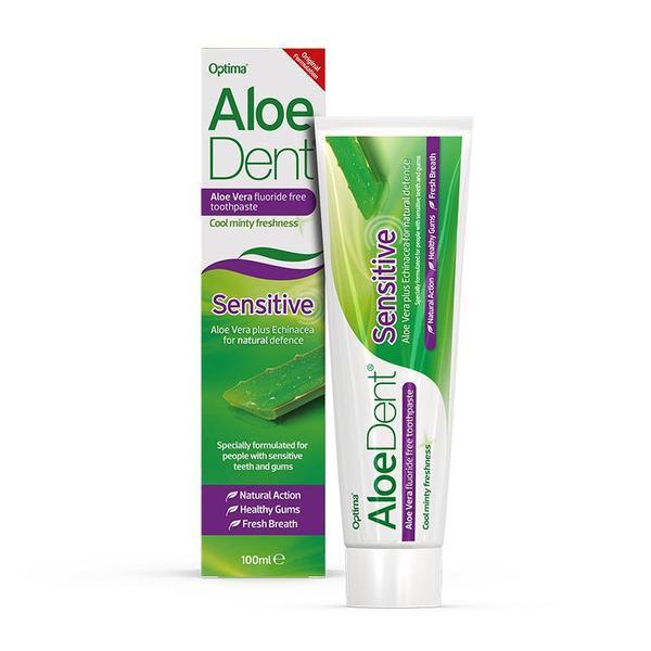 Aloe Dent Toothpaste - Fluoride Free for Sensitive Teeth - Natural & Gentle Oral Care for Daily Use