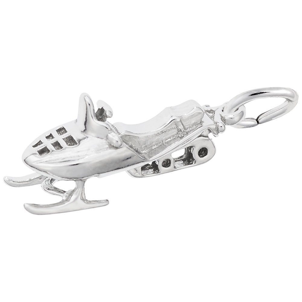 Snowmobile Charm Pendant - Sterling Silver Jewelry for Bracelets & Necklaces - Perfect for Winter Sports Enthusiasts & Snowmobile Riders
