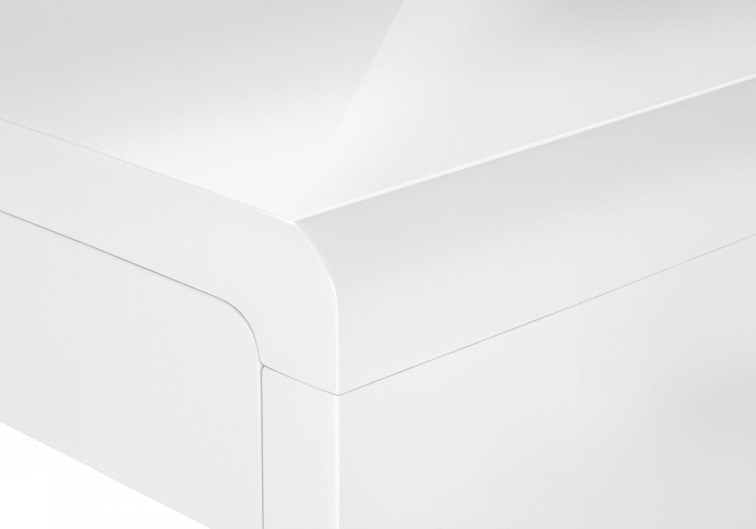 Modern White Office Desk - Ergonomic Study Desk for Home & Office Workspace - Perfect for Remote Work, Gaming & Study