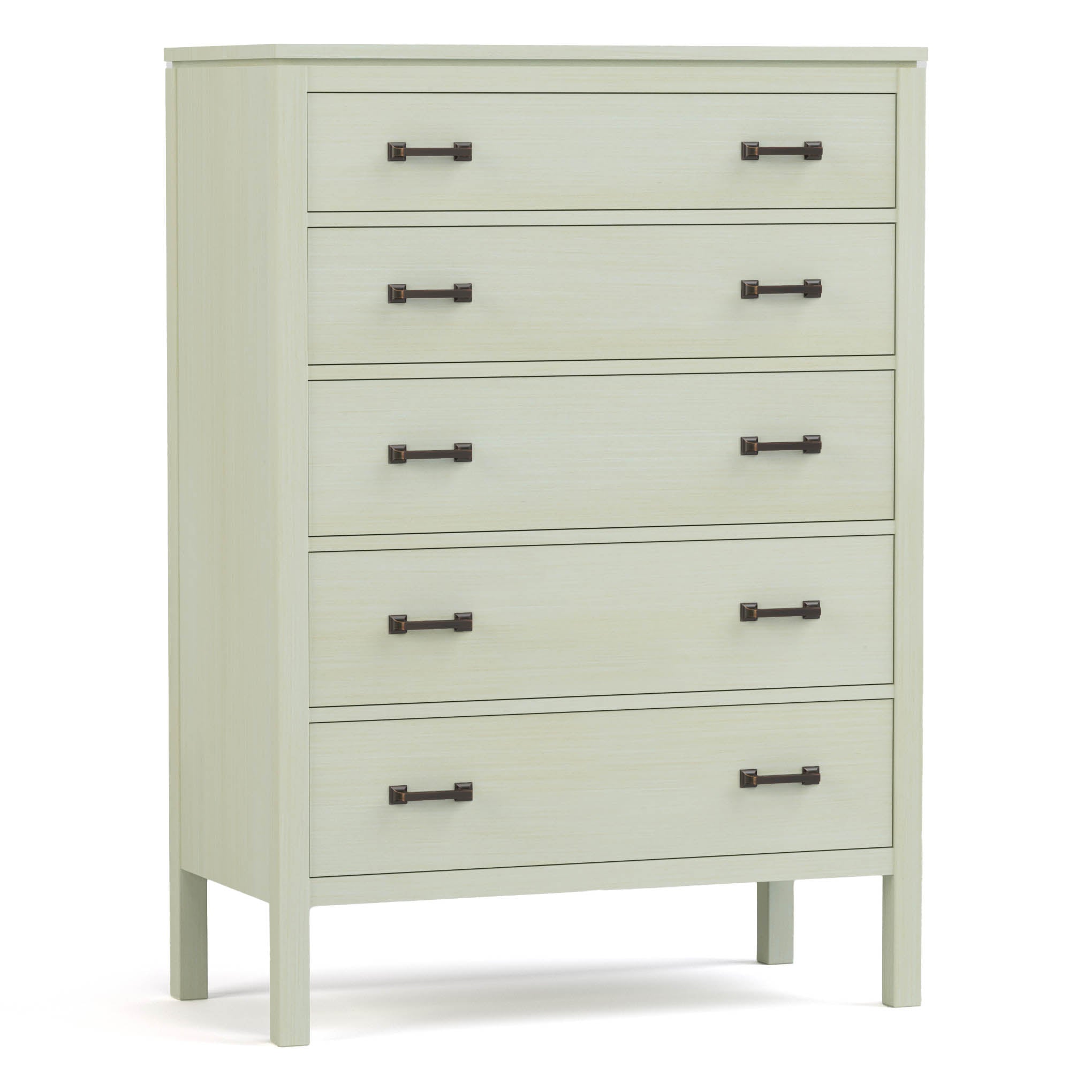 Dwyer Tall Chest - 5-Drawer Solid Wood Dresser for Bedroom Storage | Modern & Spacious Organizer for Clothes, Linens & Accessories | Perfect for Master Bedroom, Guest Room & Dorm Organization