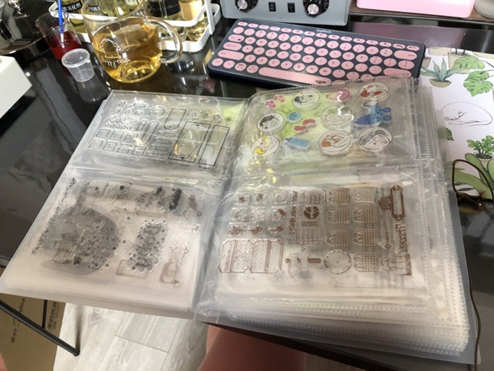Clear Stamp Storage Organizer - Cutting Dies & Paper Craft Keeper for DIY Scrapbooking, Card Making, Photo Albums - Portable Craft Supplies Holder for Arts & Collecting Projects (Perfect for Home Crafting, Gift Wrapping, and Memory Keeping)