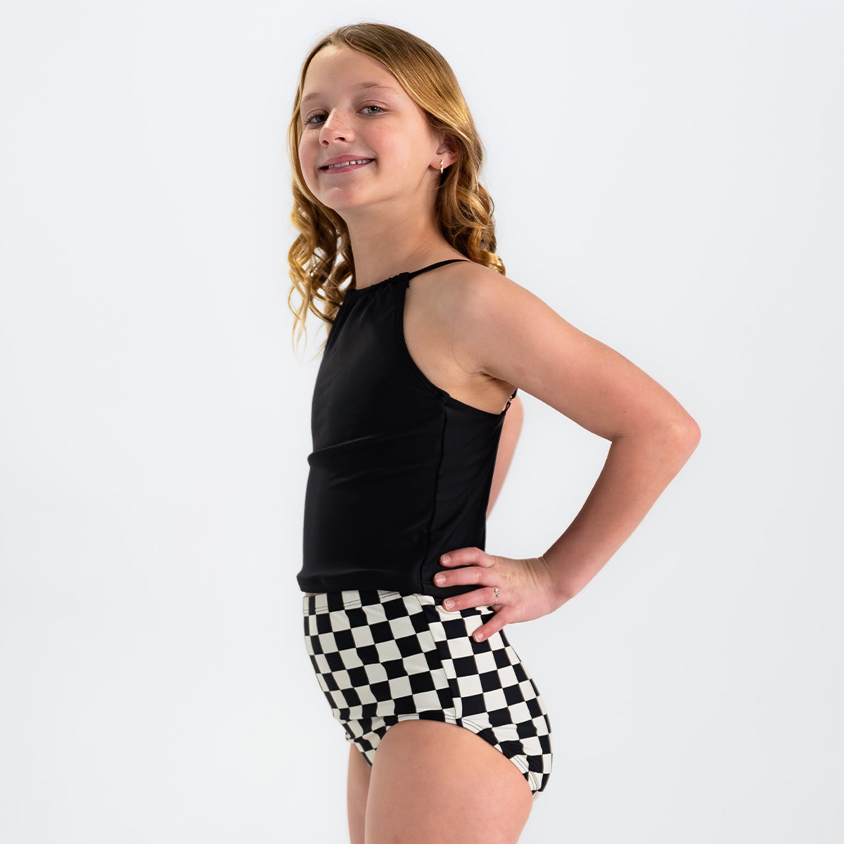 Original High Waist Leggings for Girls - Comfortable Stretchy Yoga Pants for School, Sports & Playtime