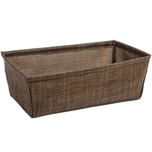 FOH Metroweave Storage Basket Set of 6, 8.5 x 5 Inches - Woven Organizer Bins for Home, Office, Nursery & Closet Organization